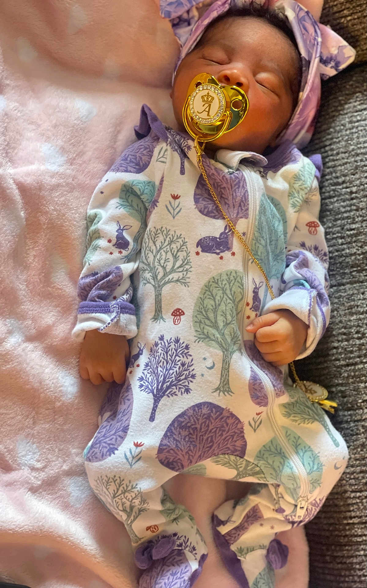 Ahmiyah joined the competition — help win amazing prizes! baby, blanket, bonnet, clothing, coat, couch, dress, face, furniture, hat, head, homedecor, jacket, newborn, person, photography, portrait, quilt, sitting, sleeping