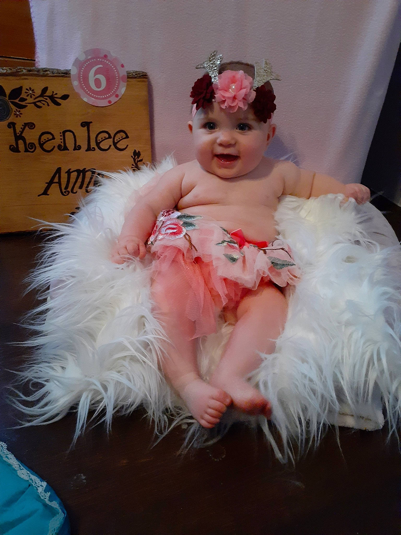 Kenlee joined the competition — help win amazing prizes! baby, ballet_tutu, child, costume, costume_accessory, dress, fashion_accessory, feather_boa, hair_accessory, headpiece, headwear, person, pink, toddler