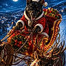 Itsy joined the competition — help win amazing prizes! animal, celebration, christmas, dog, festive, full_moon, german_shepherd, gold, holiday, lights, night, outdoor, presents, red, reindeer, santa_claus_costume, sleigh, snow, winter, wreath