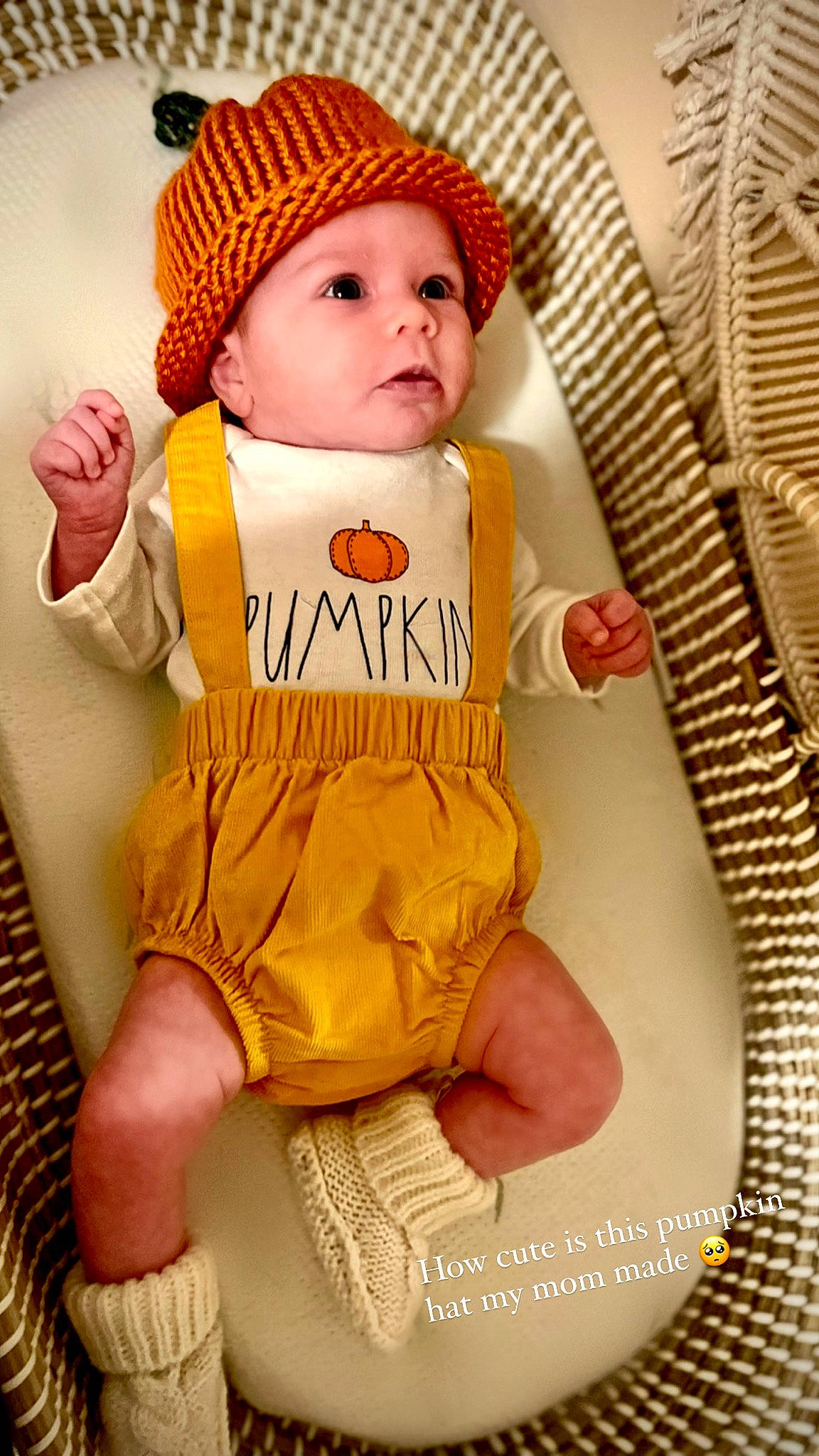 Fiona joined the competition — help win amazing prizes! baby, baby_products, baby_safety, baby_sleeping, baby_toddler_clothing, cap, cheek, child, face, fashion_accessory, hat, headwear, orange, outerwear, pattern, person, skin, sleeve, sun_hat, t_shirt