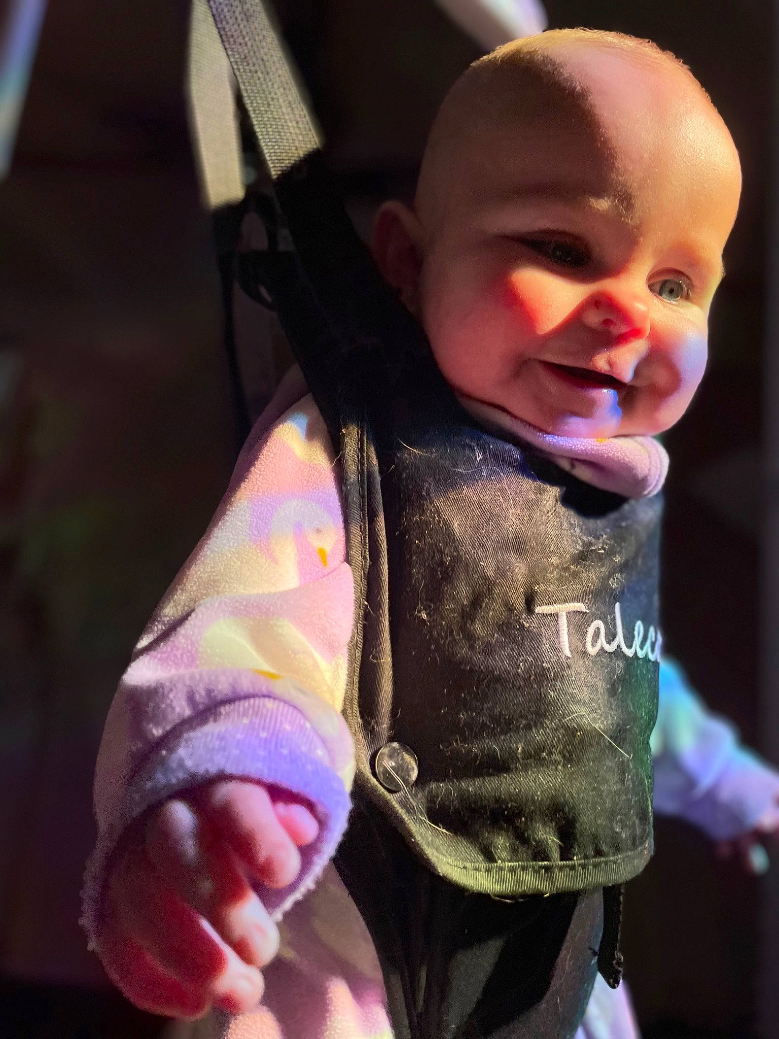 Prudence joined the competition — help win amazing prizes! baby, baby_products, baby_toddler_clothing, cheek, child, cool, fashion_accessory, finger, fun, gesture, grass, happy, mouth, person, personal_protective_equipment, pink, sitting, skin, smile, thumb