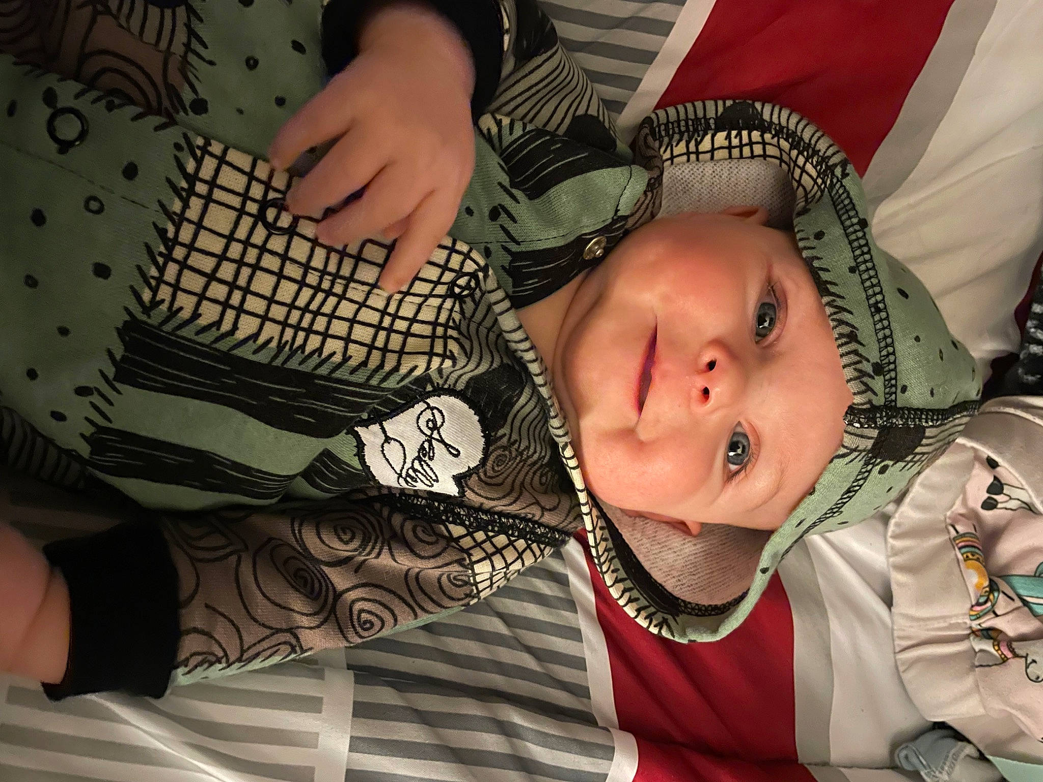 Prudence is registered to the contest to win money with this photo: arm, comfort, eye, eyebrow, eyelash, facial_expression, finger, gesture, hairstyle, hand, happy, head, headwear, human_body, iris, mammal, mouth, neck, person, skin