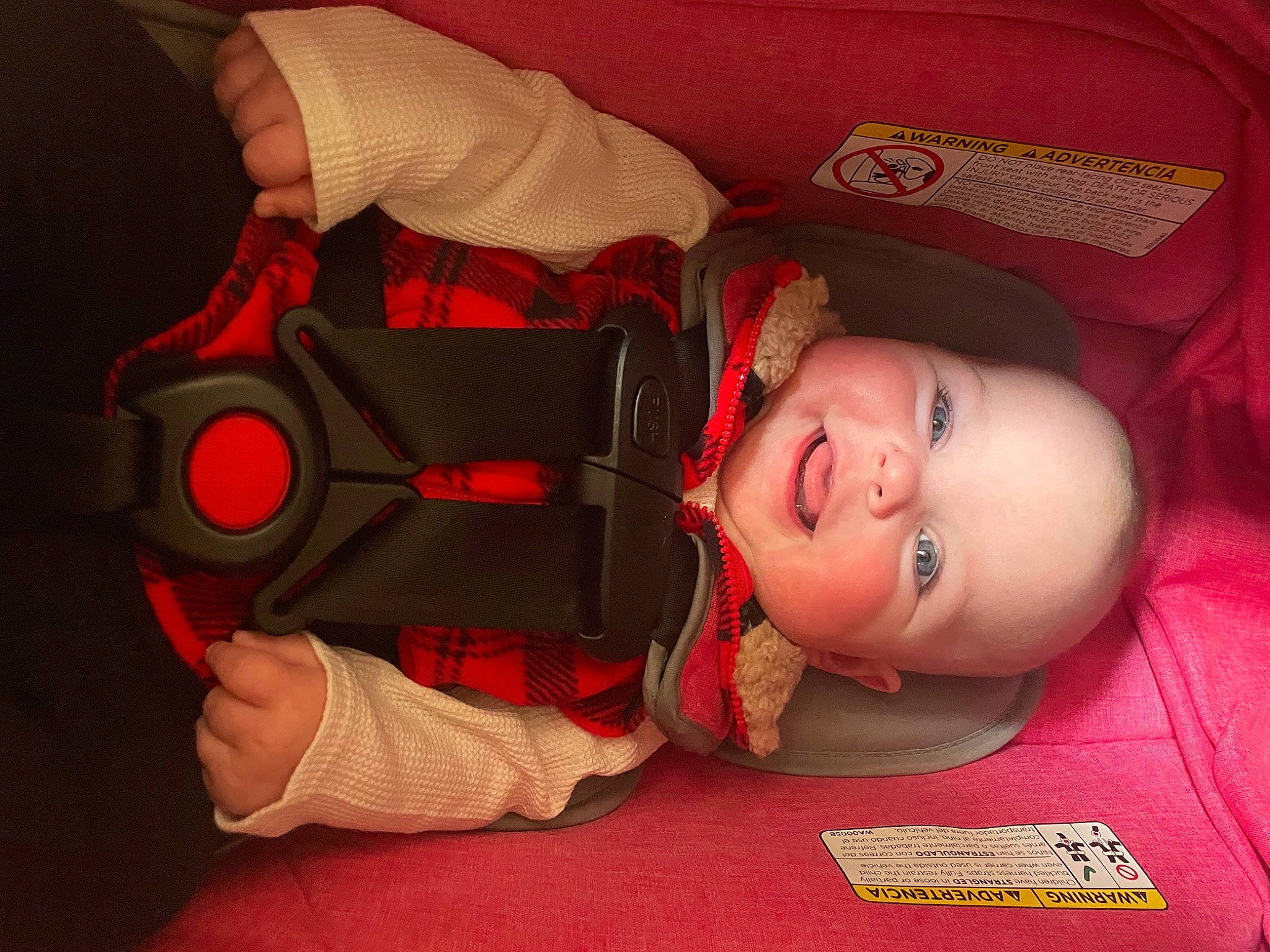 Prudence joined the competition — help win amazing prizes! baby, baby_products, baby_toddler_clothing, carmine, child, comfort, design, eye, flooring, fun, orange, person, personal_protective_equipment, room, skin, smile, toddler, wood