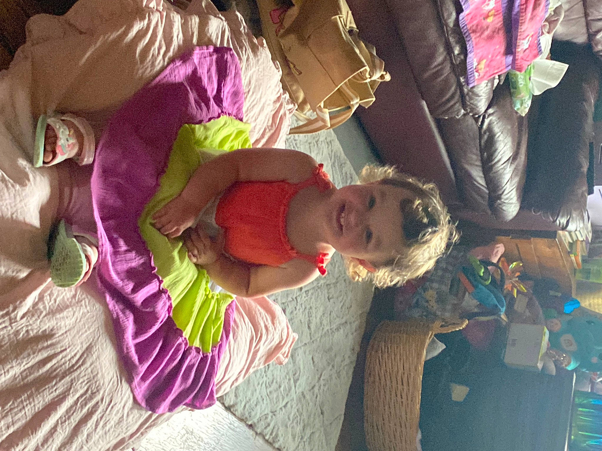 Seanna joined the competition — help win amazing prizes! adaptation, baby, child, event, fun, happy, hat, human, joy, leisure, magenta, person, pink, plant, play, purple, room, smile, textile, toddler