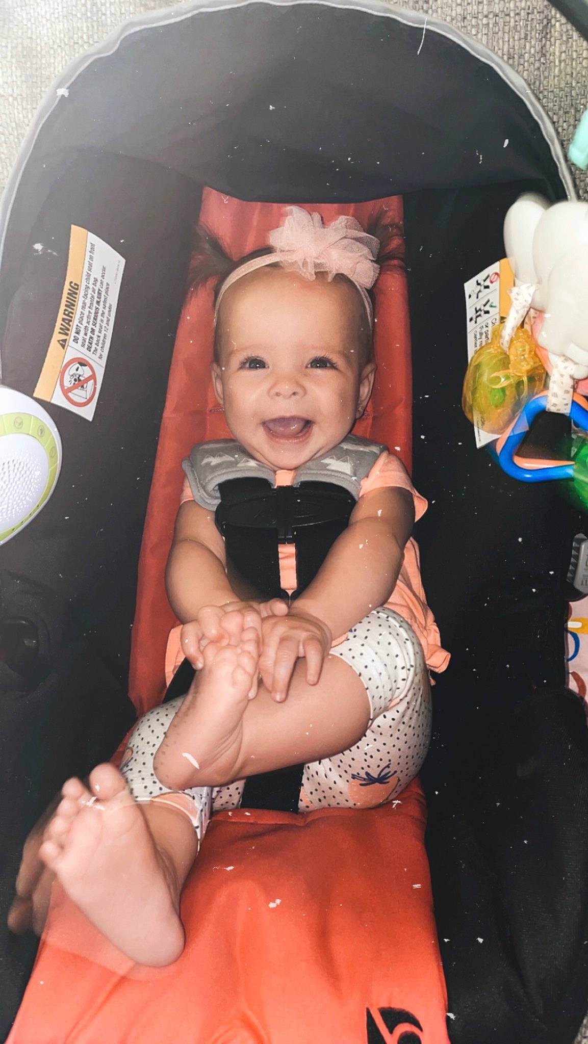 Braelynn joined the competition — help win amazing prizes! abdomen, baby, baby_carriage, beauty, chest, child, flash_photography, fun, happy, human_leg, knee, lap, mouth, person, pink, skin, smile, stomach, thigh, toddler