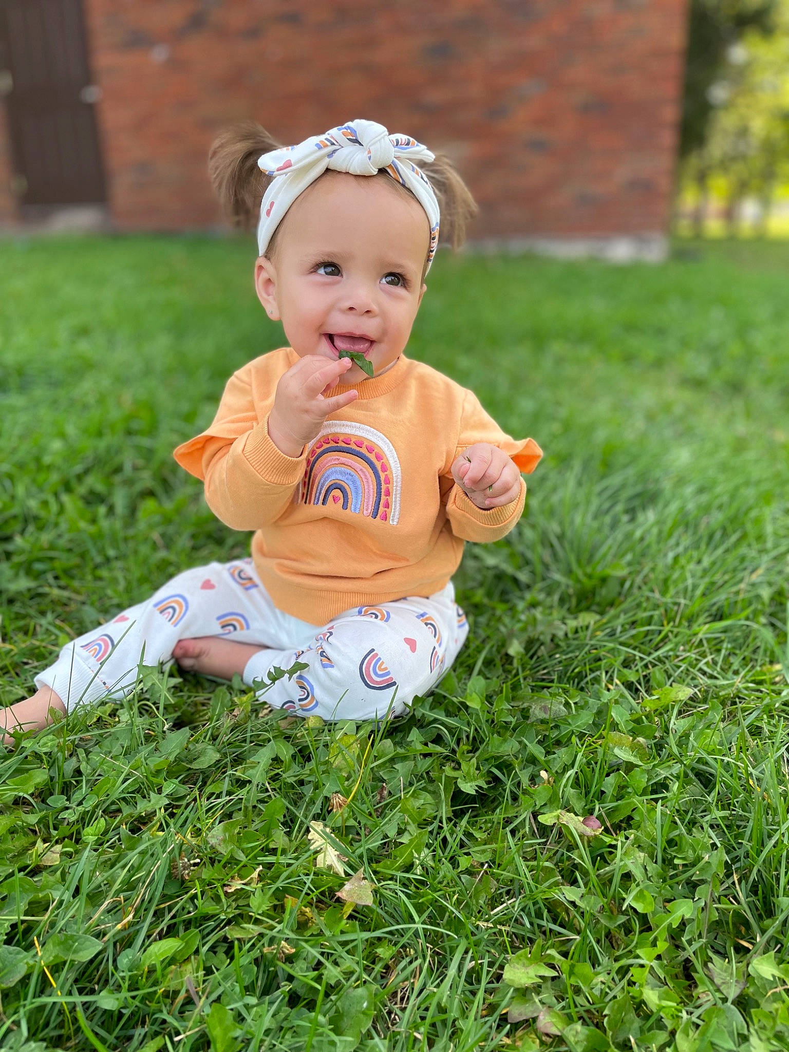 Braelynn joined the competition — help win amazing prizes! baby, baby_toddler_clothing, ball, child, flash_photography, fun, grass, grass_family, grassland, happy, hat, joy, lawn, meadow, people_in_nature, person, plant, playing_with_kids, sitting, smile