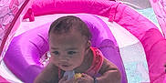 Genesis joined the competition — help win amazing prizes! baby, infant, pool, water, float, inflatable, pink, purple, canopy, sunlight, outdoor, summer, child, toy, swimming, fun, cute, relaxing, playful, floating