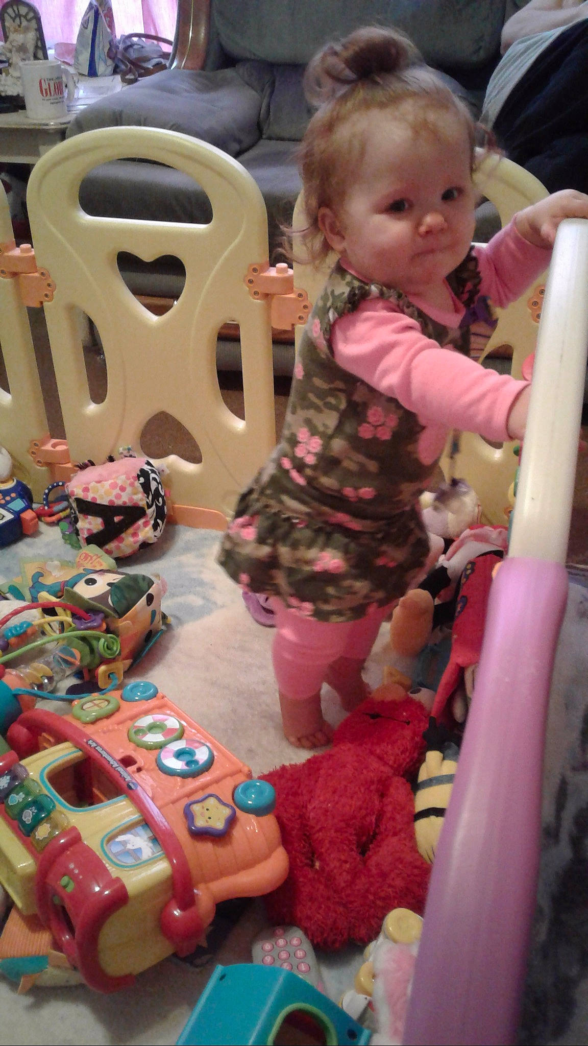 Maelynn joined the competition — help win amazing prizes! child, fun, infant, person, pink, play, product, toddler, toy