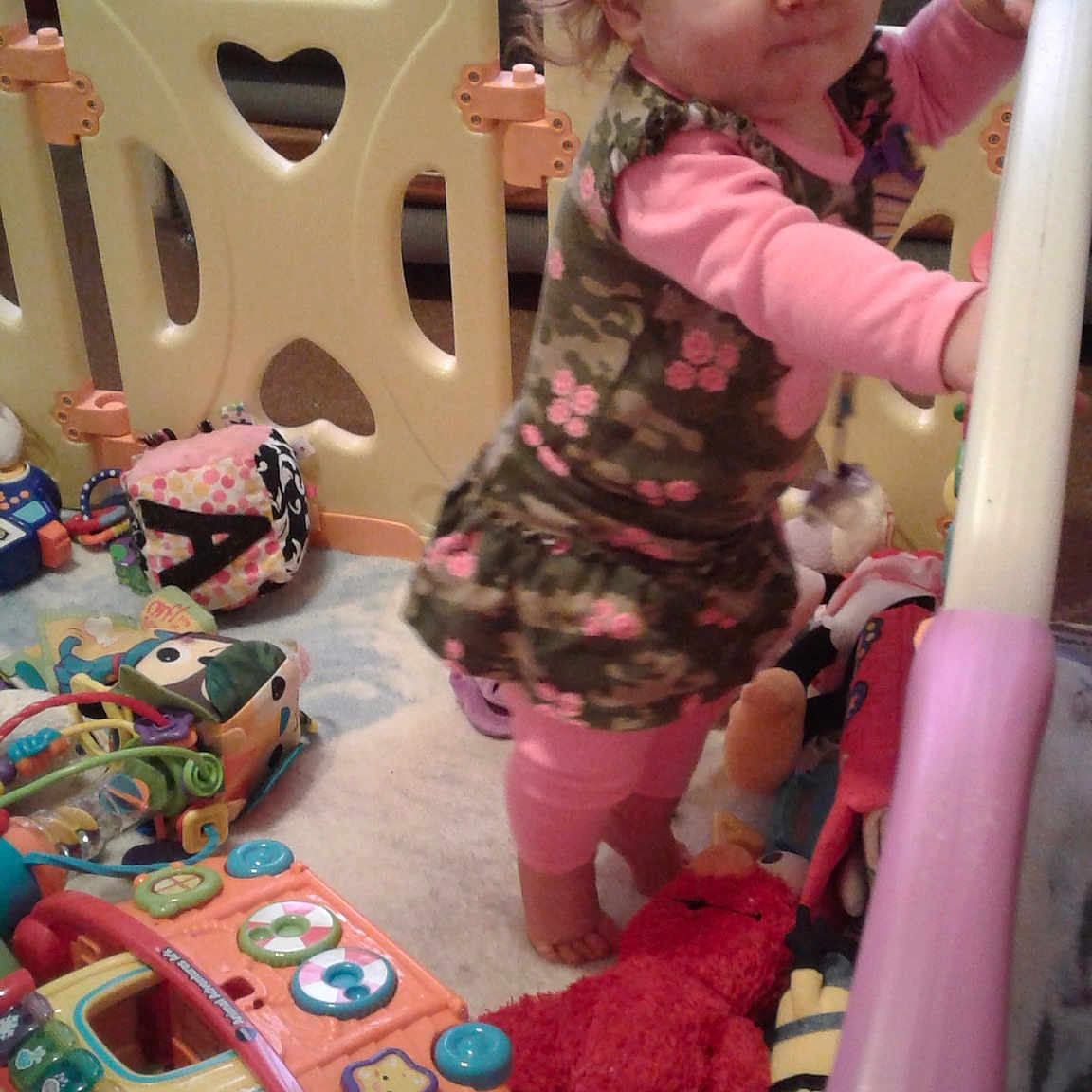 Maelynn joined the competition — help win amazing prizes! child, fun, infant, person, pink, play, product, toddler, toy