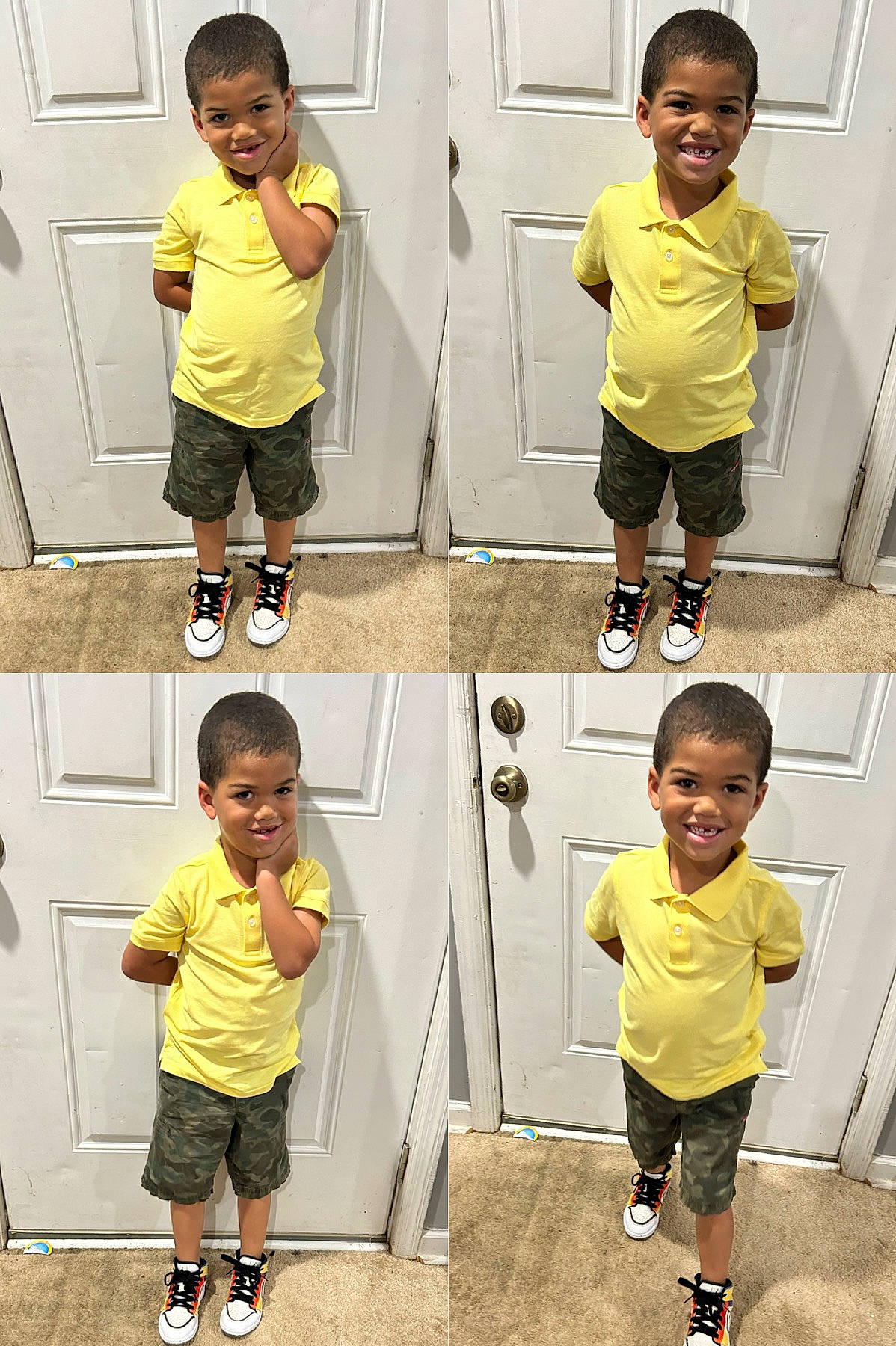 Ronny is registered to the contest to win money with this photo: arm, black, clothing, face, facial_expression, footwear, green, hairstyle, head, human, joint, joy, organ, person, photograph, shoe, shorts, shoulder, sleeve, smile