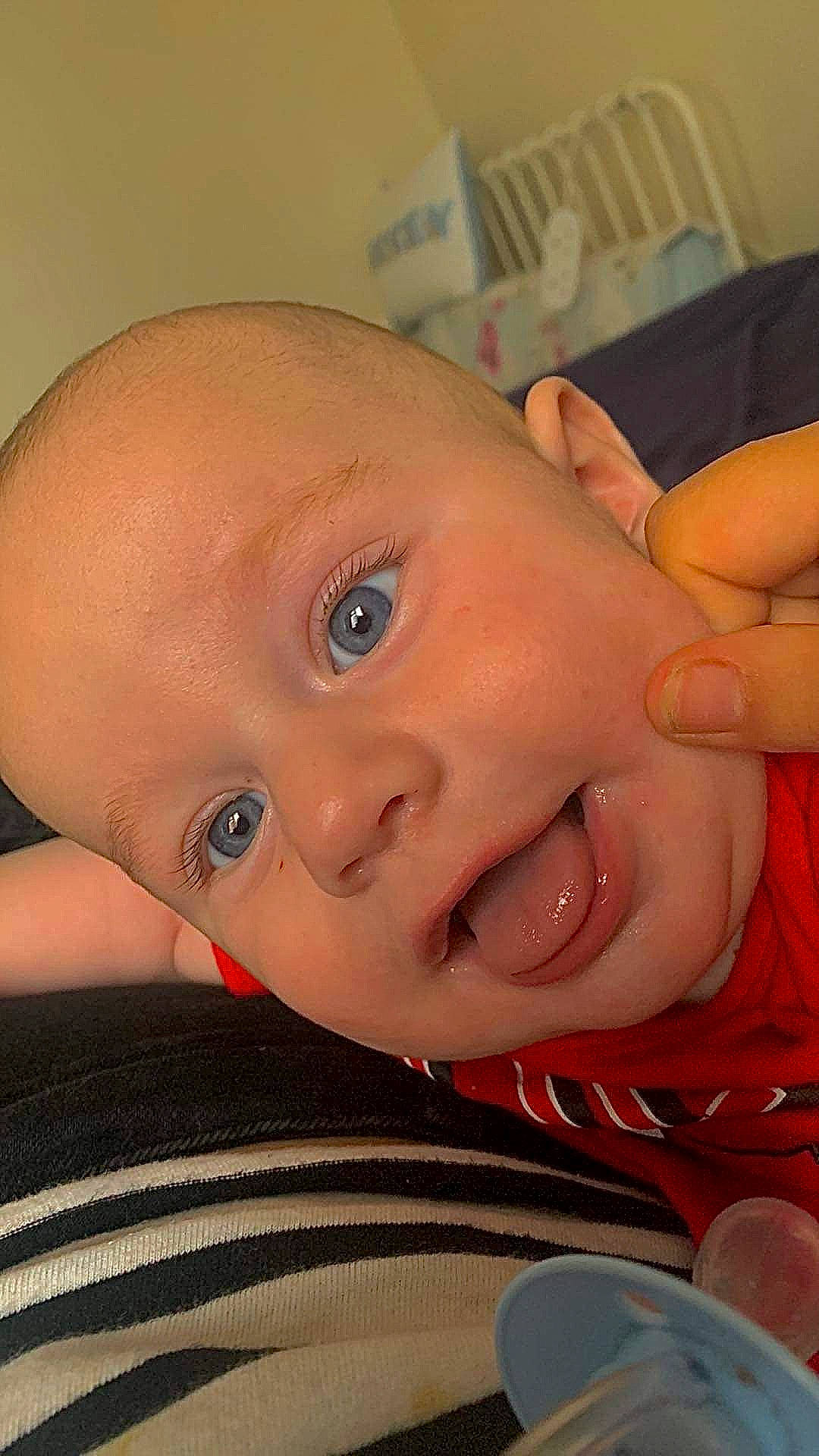 Arian joined the competition — help win amazing prizes! baby, cheek, chin, ear, eye, eyebrow, eyelash, forehead, gesture, hand, head, iris, lip, mammal, mouth, muscle, neck, nose, person, skin