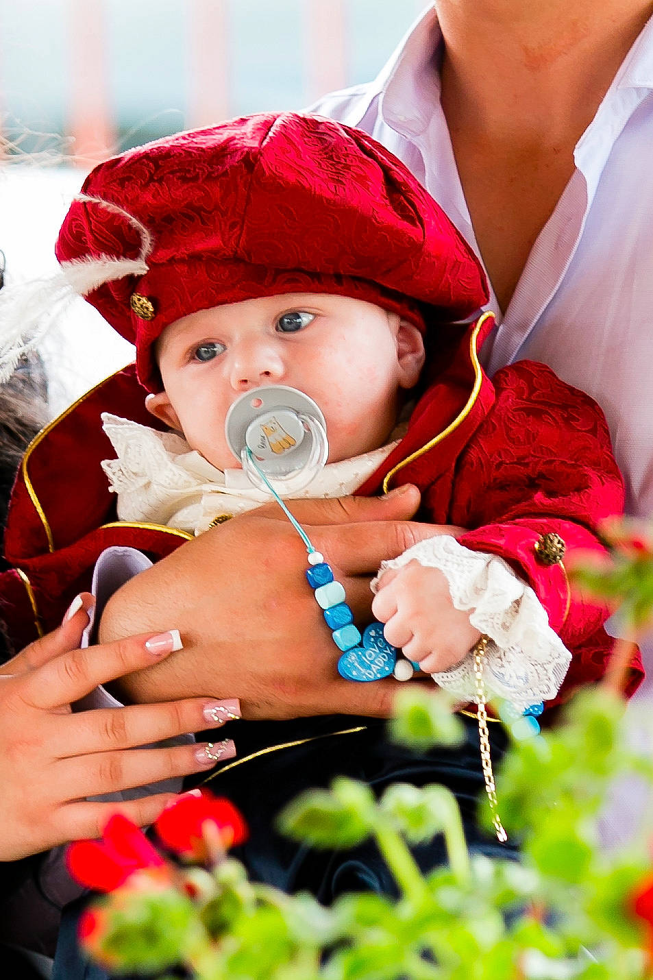 Arian joined the competition — help win amazing prizes! baby, baby_products, baby_toddler_clothing, child, event, fashion_accessory, finger, fun, grass, hand, happy, headwear, jewellery, magenta, people_in_nature, person, pink, plant, red, skin