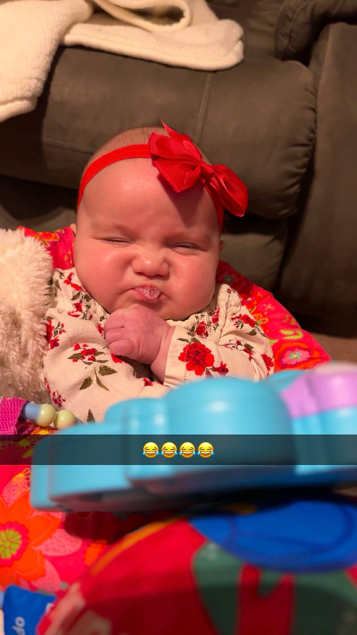 Willow joined the competition — help win amazing prizes! baby, baby_carriage, baby_products, baby_sleeping, baby_toddler_clothing, carmine, cheek, child, comfort, facial_expression, fun, happy, headwear, magenta, mouth, nail, person, pink, room, sitting