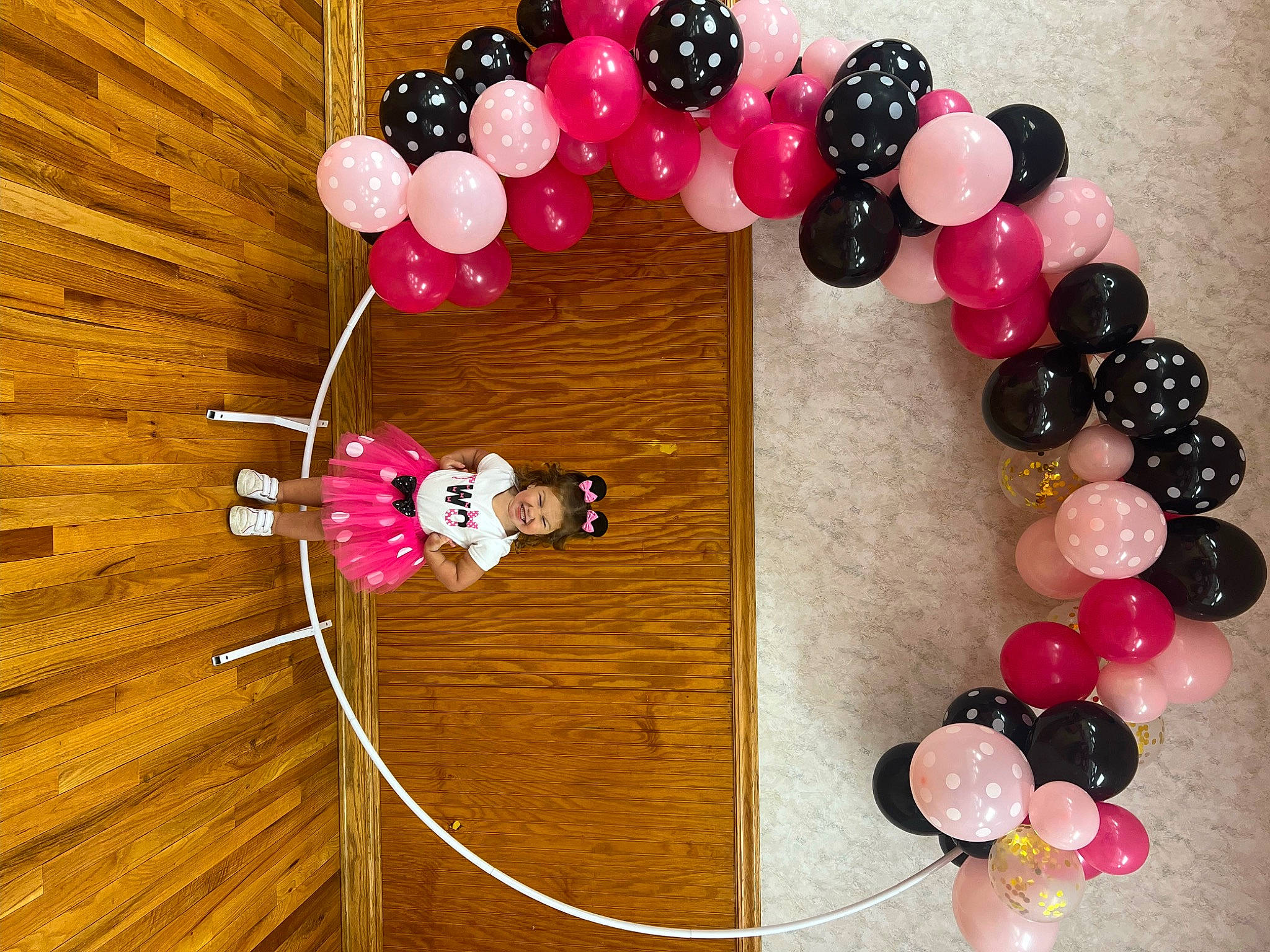 Sienna joined the competition — help win amazing prizes! art, balloon, body_jewelry, circle, creative_arts, event, fashion_accessory, font, hardwood, jewellery, jewelry_making, joy, magenta, material_property, party_supply, pattern, person, pink, plant, sweetness