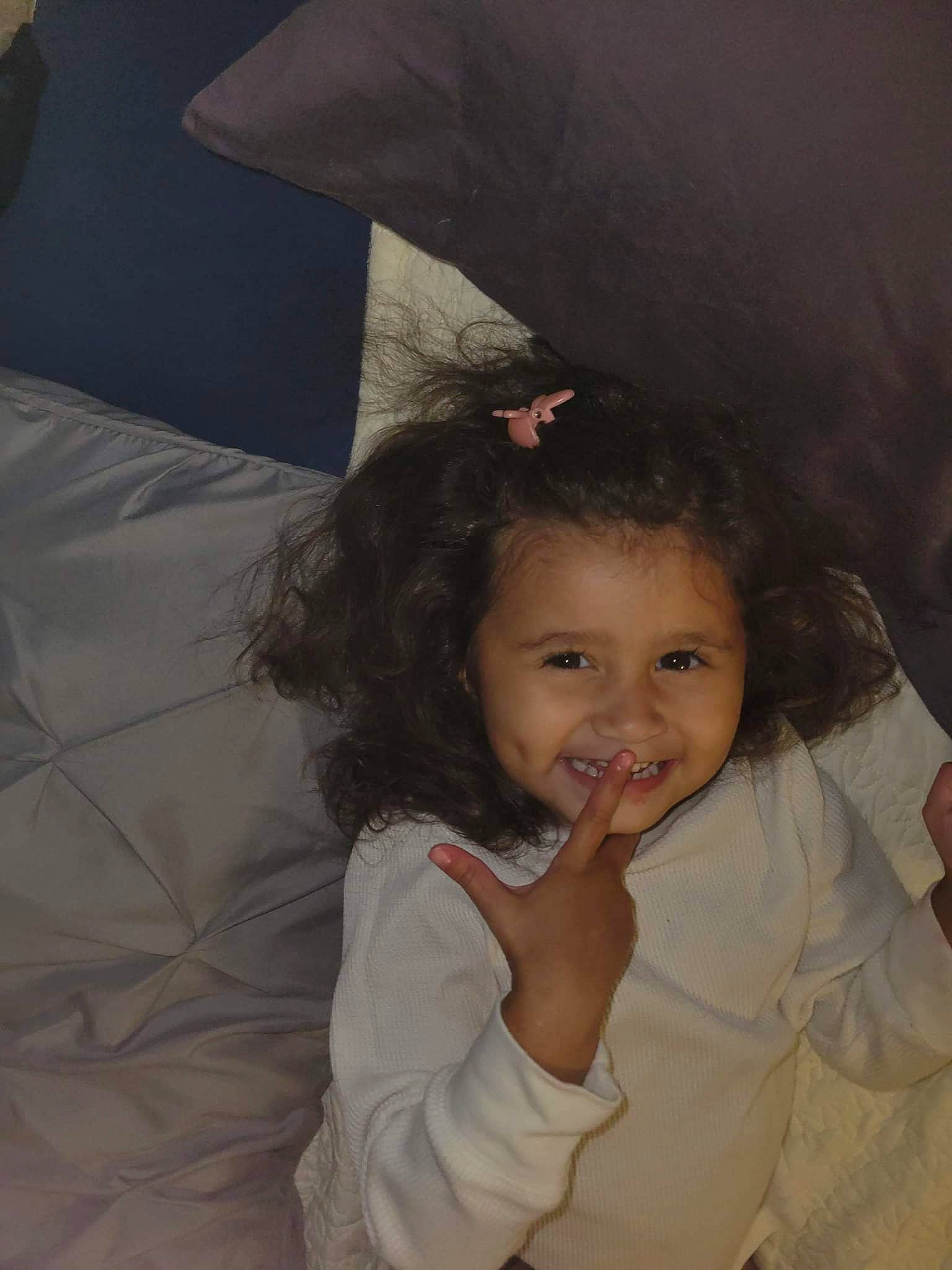 Alaina joined the competition — help win amazing prizes! baby_toddler_clothing, cheek, child, chin, comfort, eyebrow, fun, gesture, hair, happy, head, joy, lip, mouth, nose, organ, person, sitting, skin, sleeve