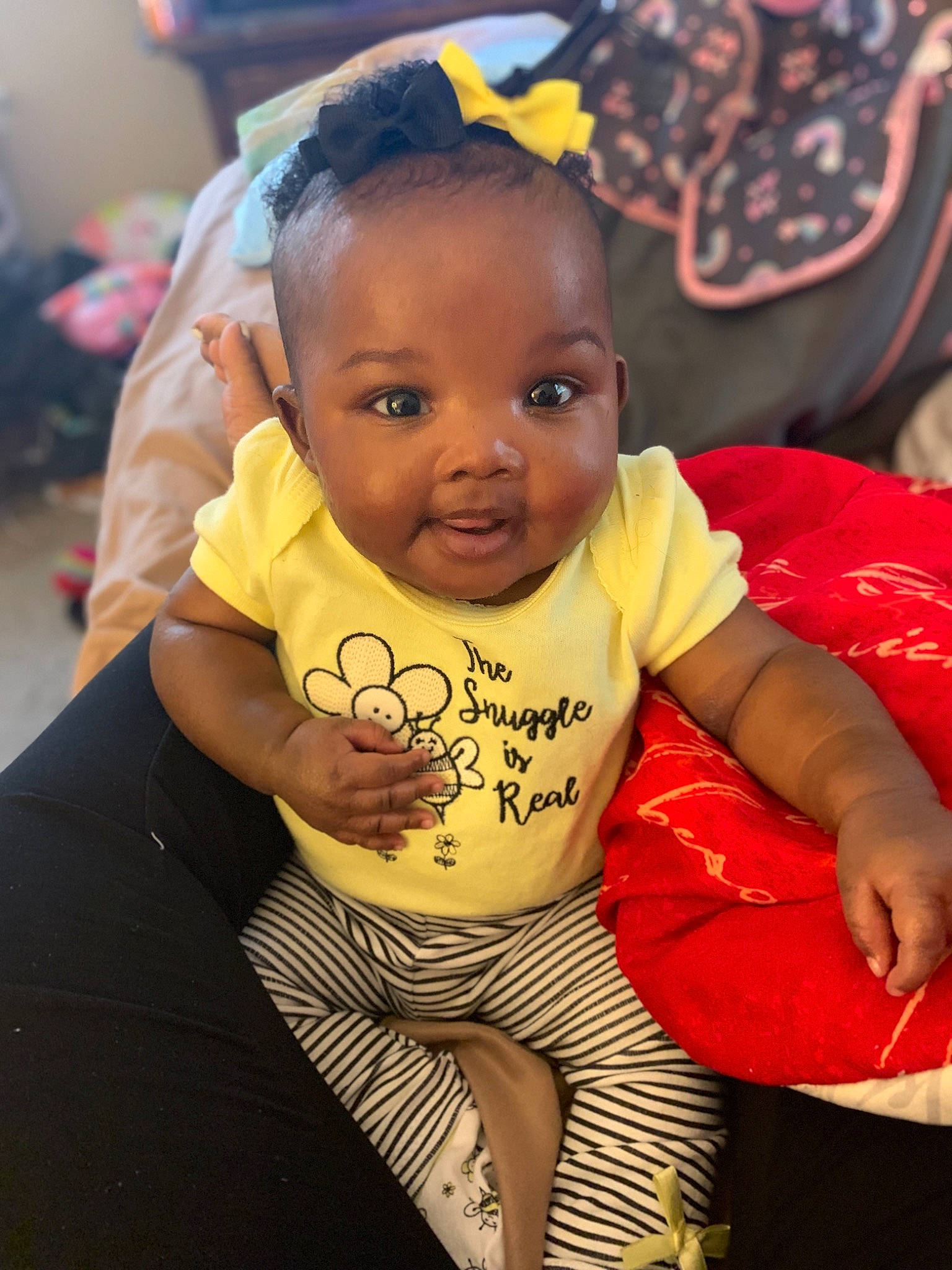 Ka'Miya joined the competition — help win amazing prizes! baby, baby_toddler_clothing, cheek, child, hair_accessory, lip, mouth, nose, person, skin, toddler