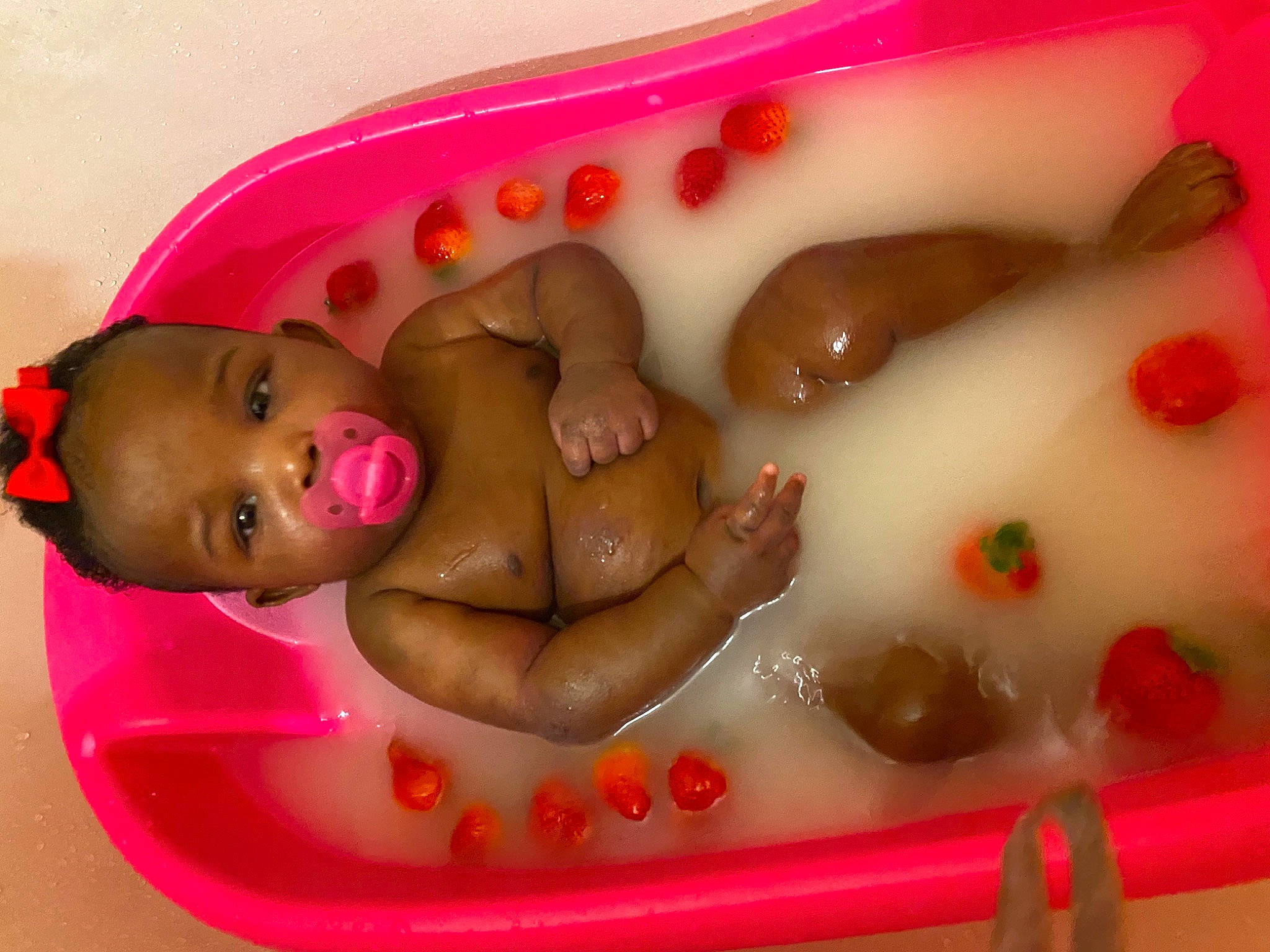 Ka'Miya joined the competition — help win amazing prizes! abdomen, baby, baby_bathing, baby_products, baby_toddler_clothing, bathing, bathtub, cheek, child, fluid, lip, person, personal_care, pink, porcelain, stomach, sweetness, throat, toddler, toe