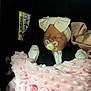Myla-Mae is registered to the contest to win money with this photo: baby, sleeping, pacifier, headband, bow, blanket, pink, car_seat, airbag_label, infant, clothing, cozy, closeup, child, newborn, soft_texture, cute, resting, indoor, wrapped