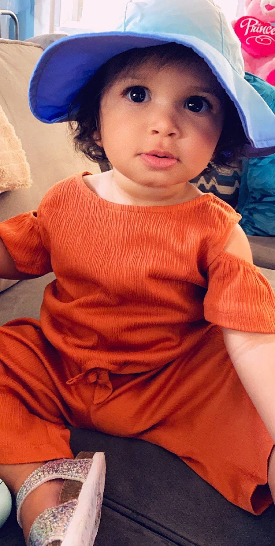 Amayah joined the competition — help win amazing prizes! cheek, child, child_model, headgear, headwear, peach, person, skin, smile, toddler