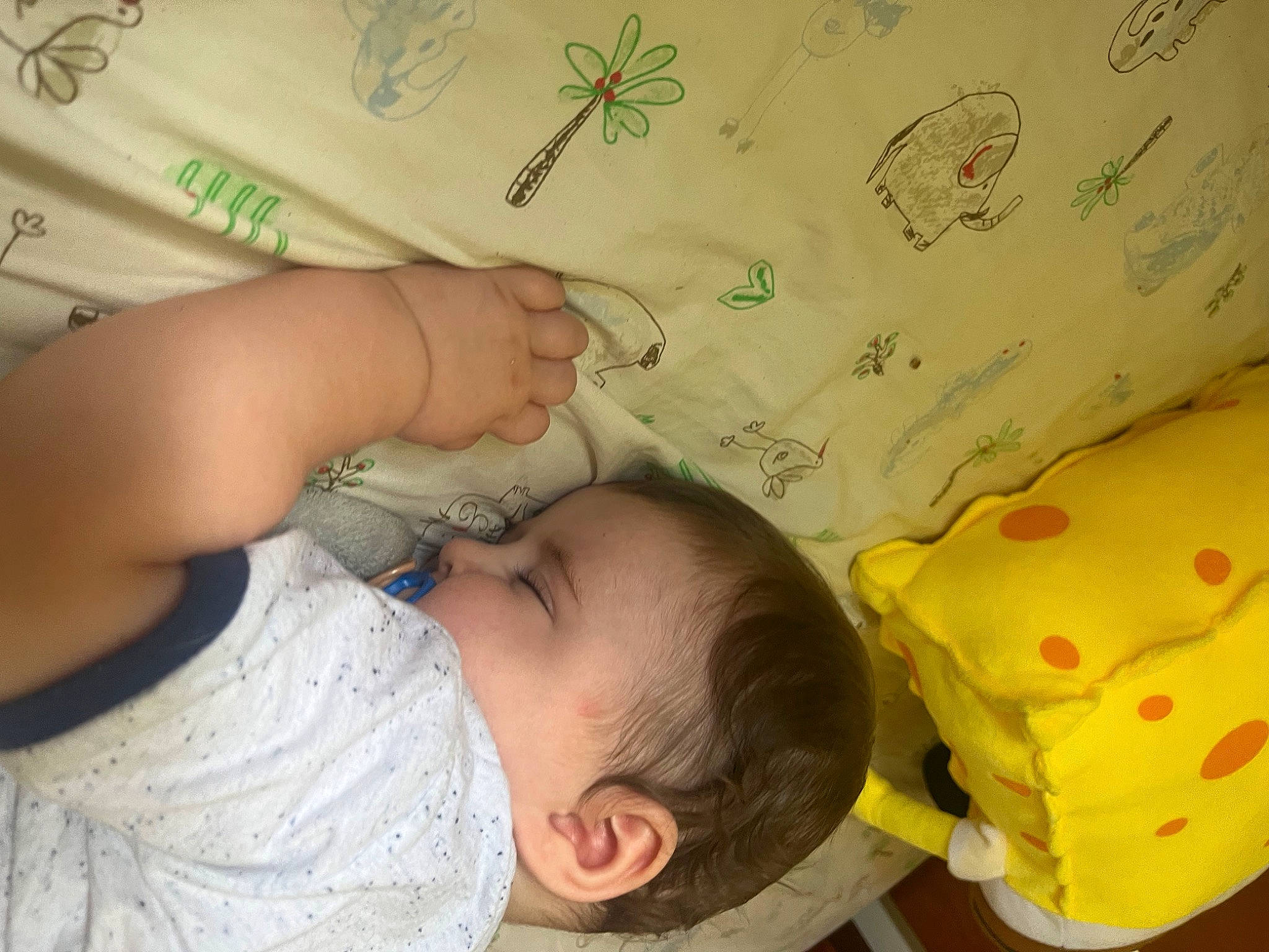 Braxton joined the competition — help win amazing prizes! baby, baby_products, baby_toddler_clothing, bed, bedding, bedtime, child, comfort, finger, happy, linens, pattern, person, product, room, skin, sleep, toddler, writing