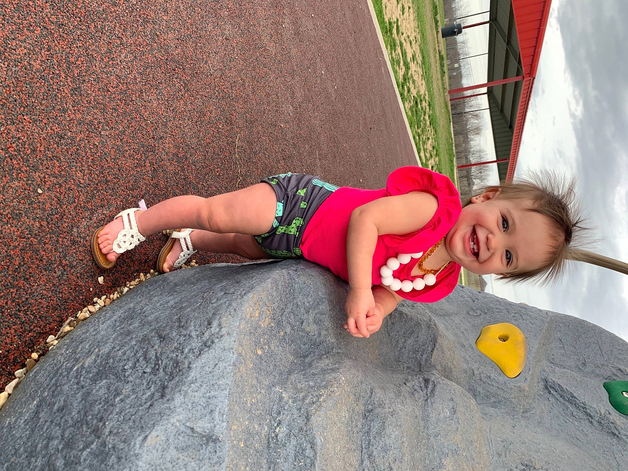 Kinlee joined the competition — help win amazing prizes! arm, asphalt, baby_toddler_clothing, child, dress, fun, grass, hand, human_body, human_leg, joy, leg, leisure, people_in_nature, person, pink, plant, public_space, thigh, toddler