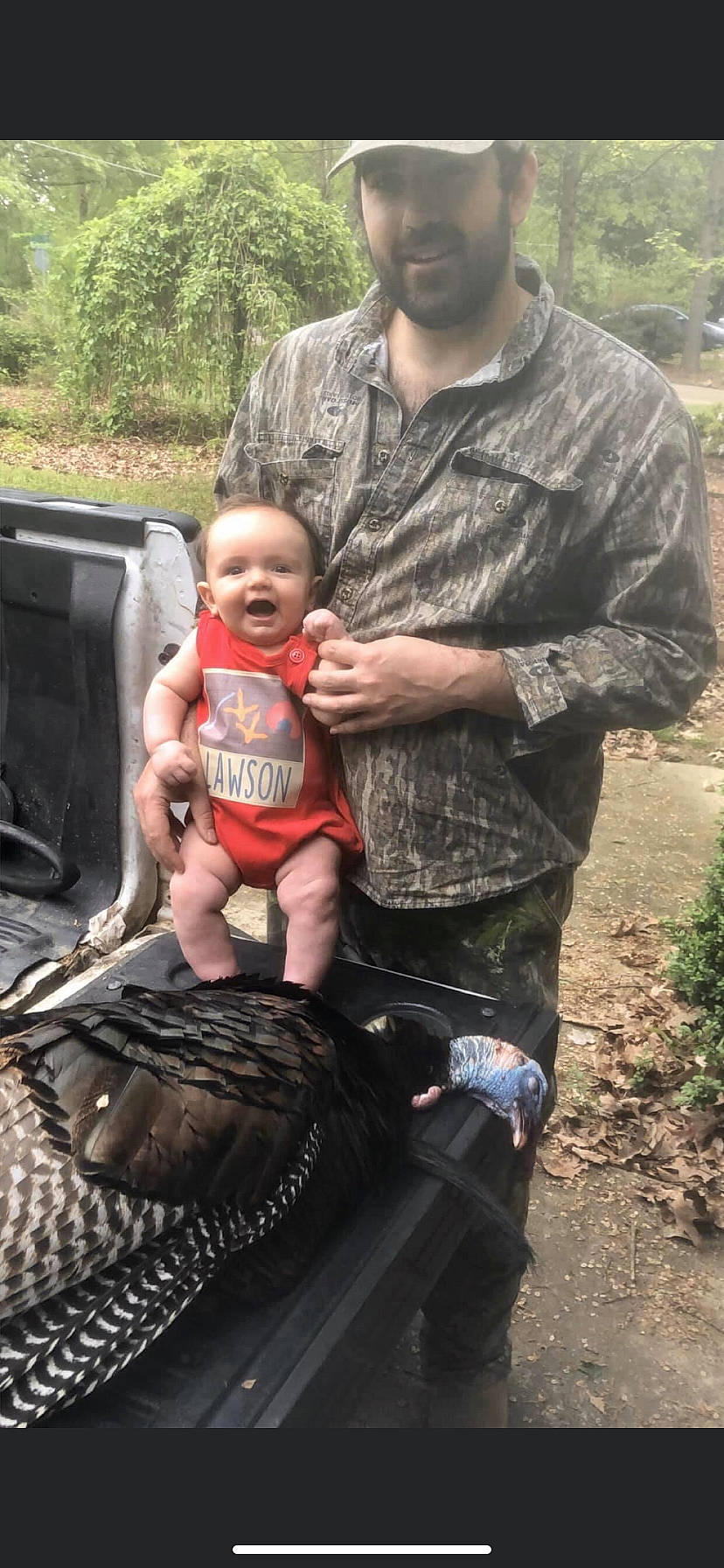 Lawson is registered to the contest to win money with this photo: child, headwear, person, soil, toddler