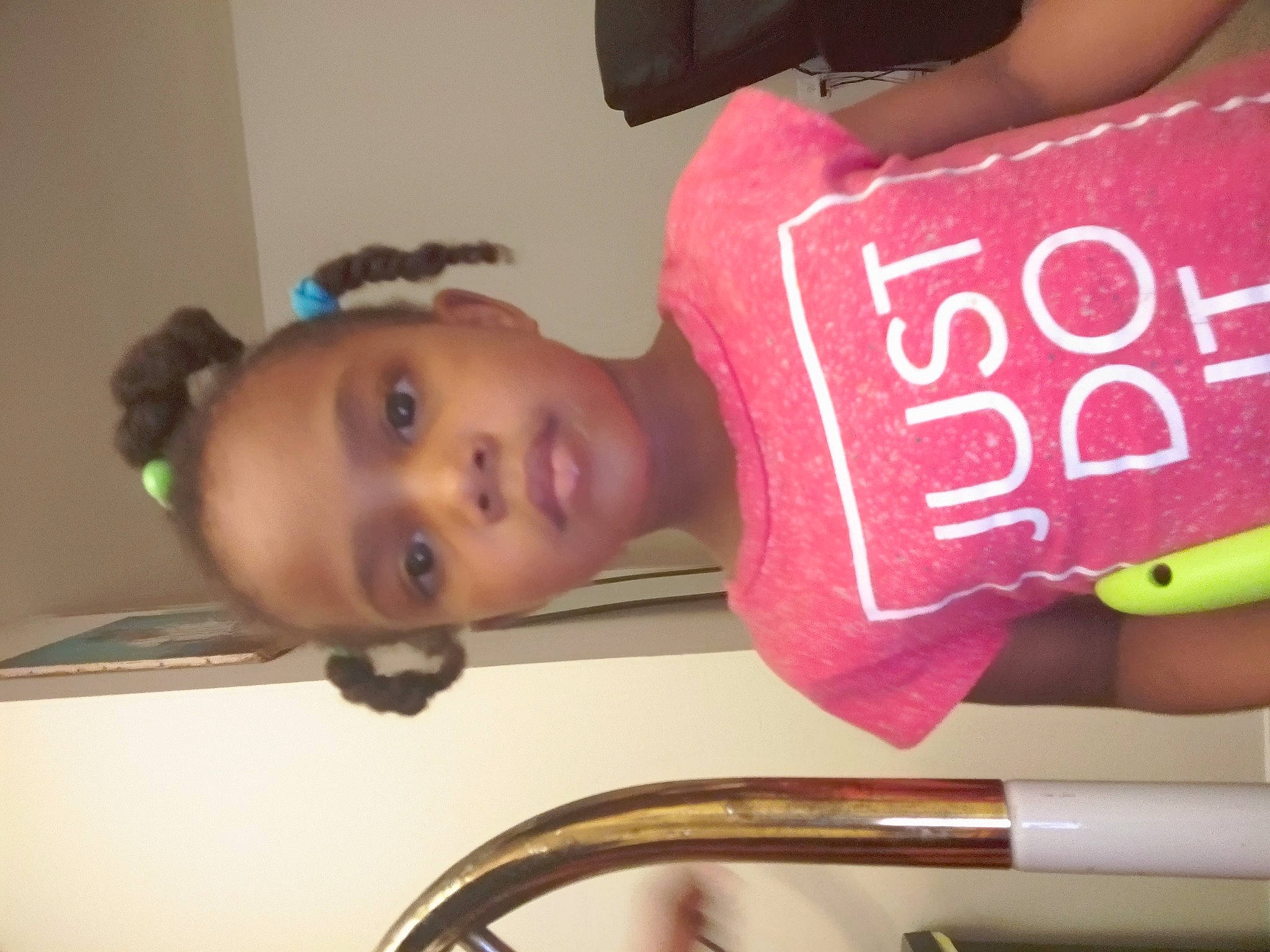 Chanel is registered to the contest to win money with this photo: arm, baby, cheek, child, ear, finger, lip, nose, person, pink, selfie, skin, toddler