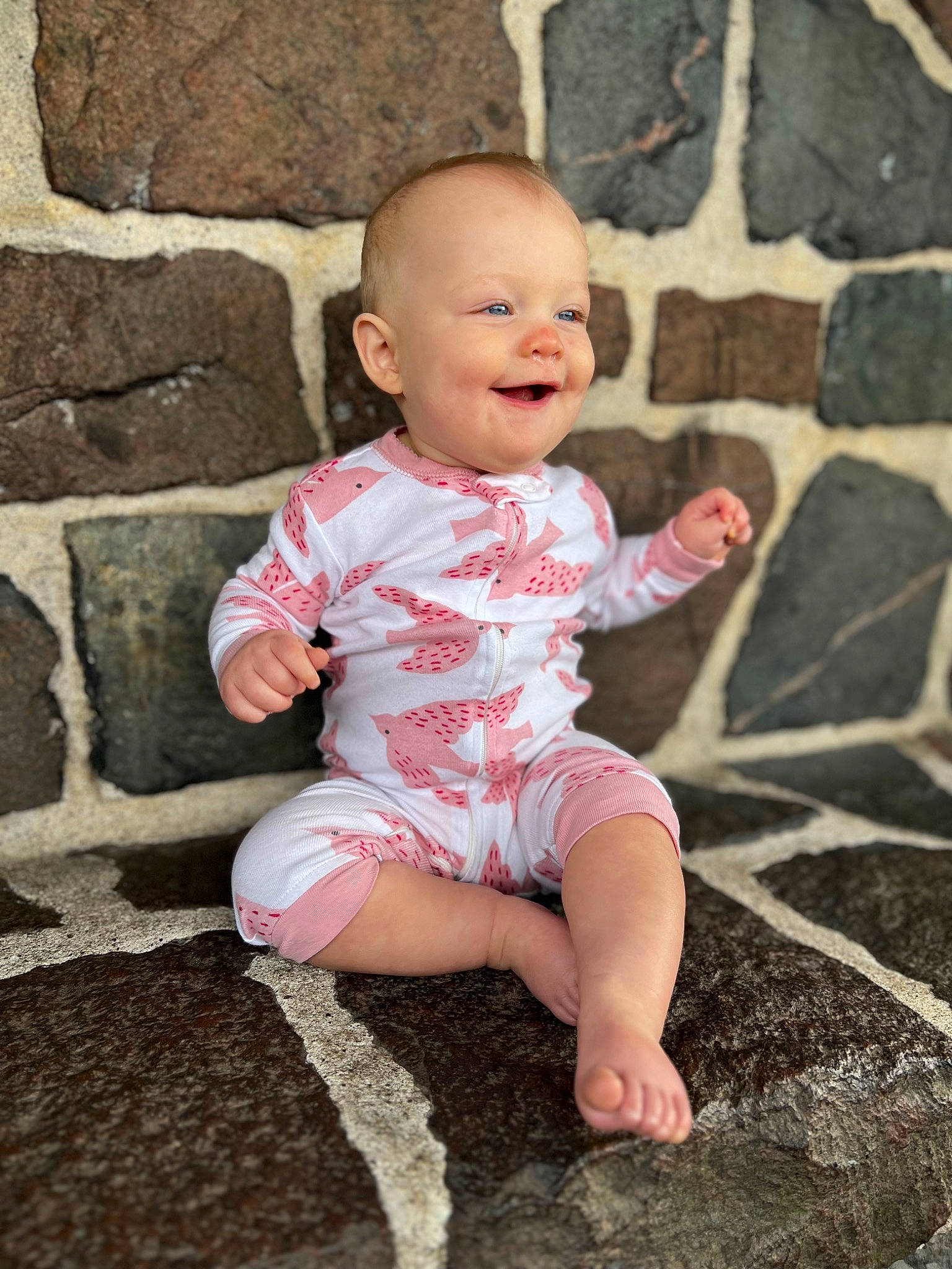 Emerlynn joined the competition — help win amazing prizes! baby, baby_toddler_clothing, cheek, child, dress, face, flash_photography, flooring, grass, happy, head, joy, lip, people_in_nature, person, pink, plant, sleeve, smile, standing