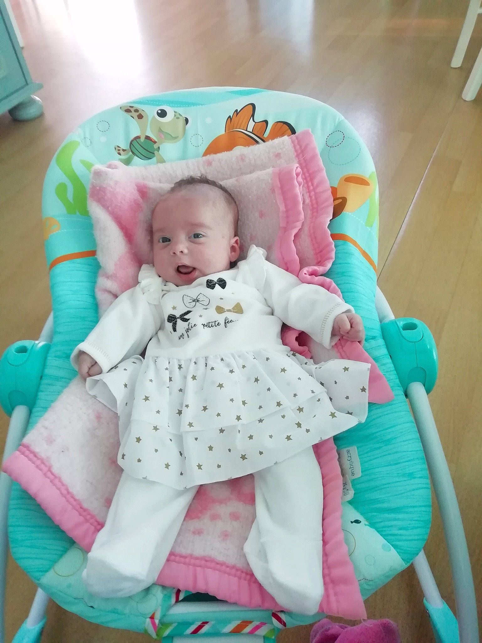 Elena participe au concours pour gagner de l'argent avec cette photo : baby_products, baby_toys, child, day, design, girl, infant, iris, linens, material, pattern, person, pink, play, product, skin, smile, stuffed_toy, textile, toddler