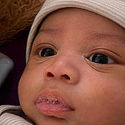 Uzi joined the competition — help win amazing prizes! adorable, apparel, baby, child, close_up, cute, expression, eyes, face, hat, headwear, infant, lips, mouth, newborn, portrait, skin, soft, wearing, young