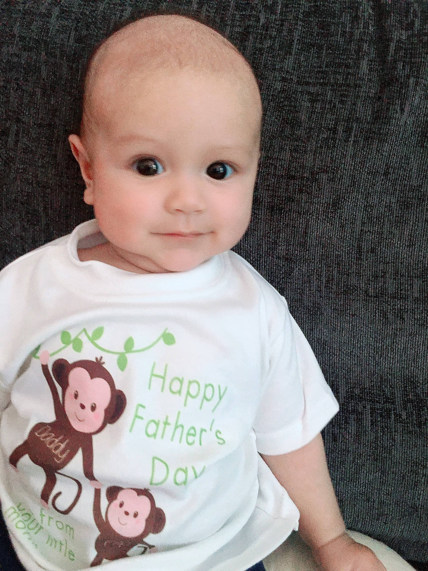 Filip is registered to the contest to win money with this photo: baby, baby_products, baby_toddler_clothing, bib, cheek, child, clothing, face, head, lip, outerwear, person, pink, product, sleeve, smile, t_shirt, toddler
