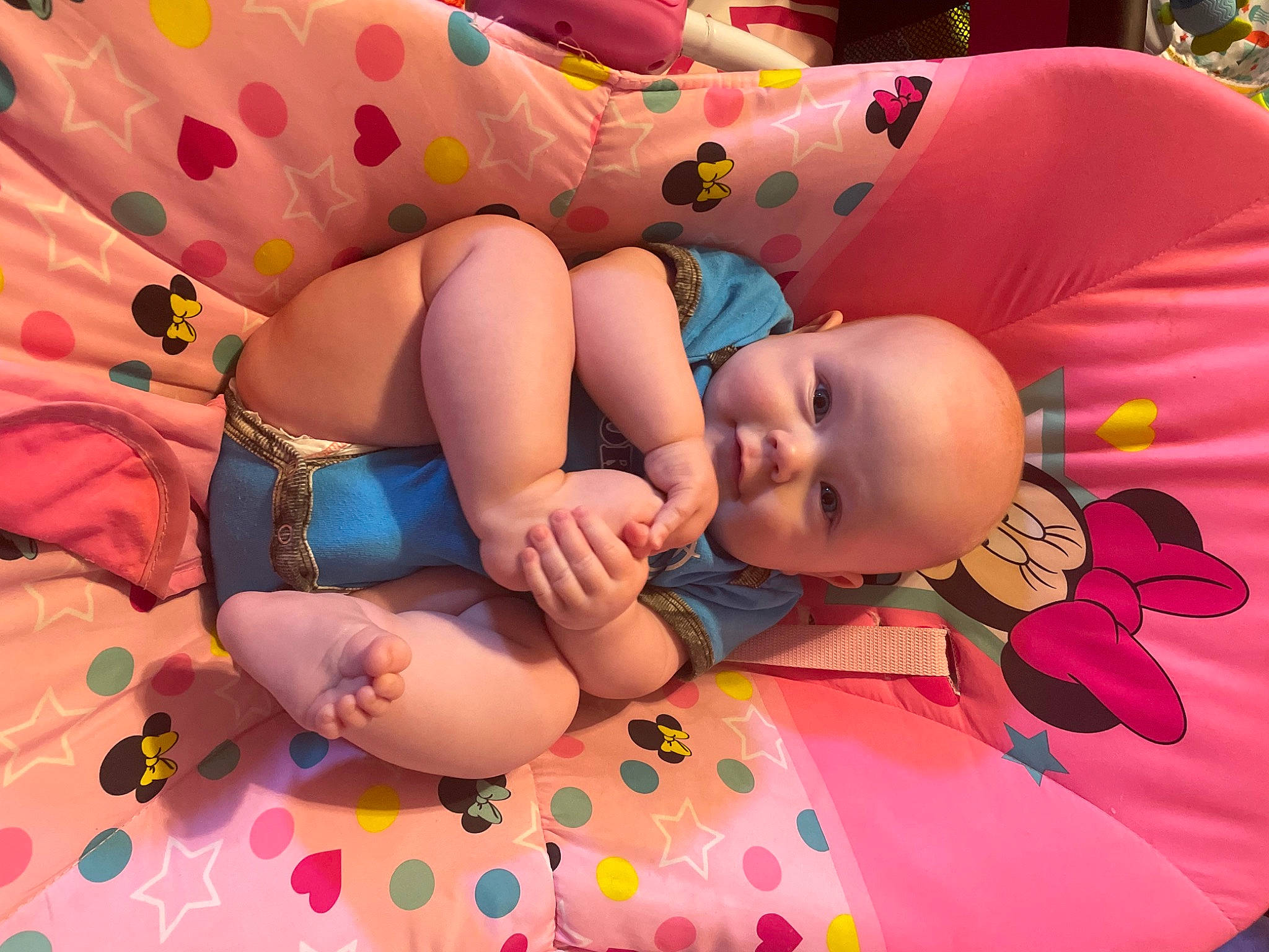 Onyx joined the competition — help win amazing prizes! baby, baby_products, baby_toddler_clothing, child, comfort, finger, fun, grass, happy, human_body, human_leg, linens, pattern, person, pink, play, product, skin, sock, thigh