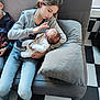 Luna participe au concours pour gagner de l'argent avec cette photo : child, infant, sibling, holding, caring, sofa, pillow, indoor, portrait, jeans, grey_sweater, baby_clothes, pacifier_clip, tiled_floor, socks, hair, living_room, window, face, happy