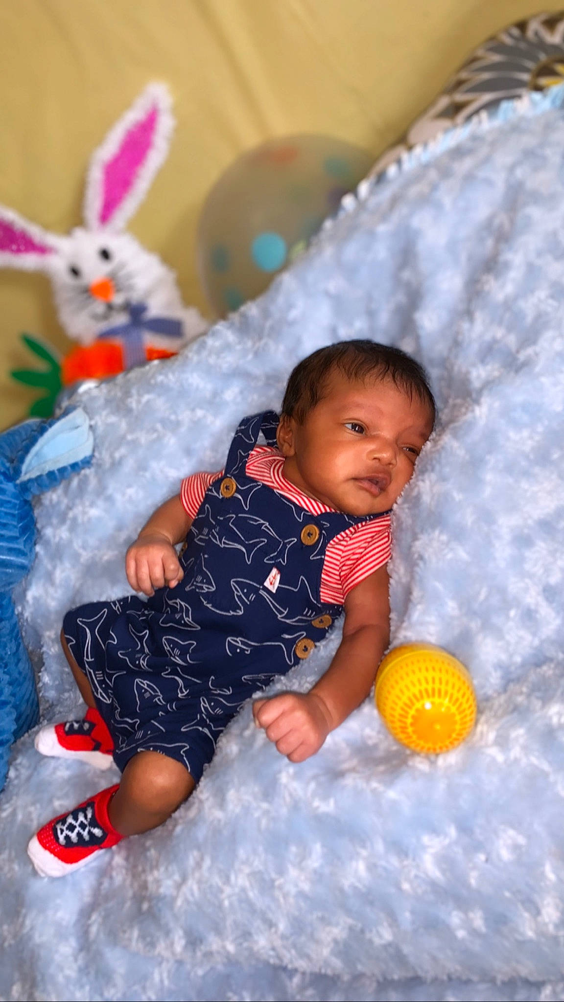 Asiah is registered to the contest to win money with this photo: baby, baby_products, child, easter, person, play, skin, toddler