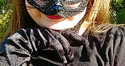 Aubree joined the competition — help win amazing prizes! carnival, costume, ear, fictional_character, fur, headgear, mask, masque, whiskers