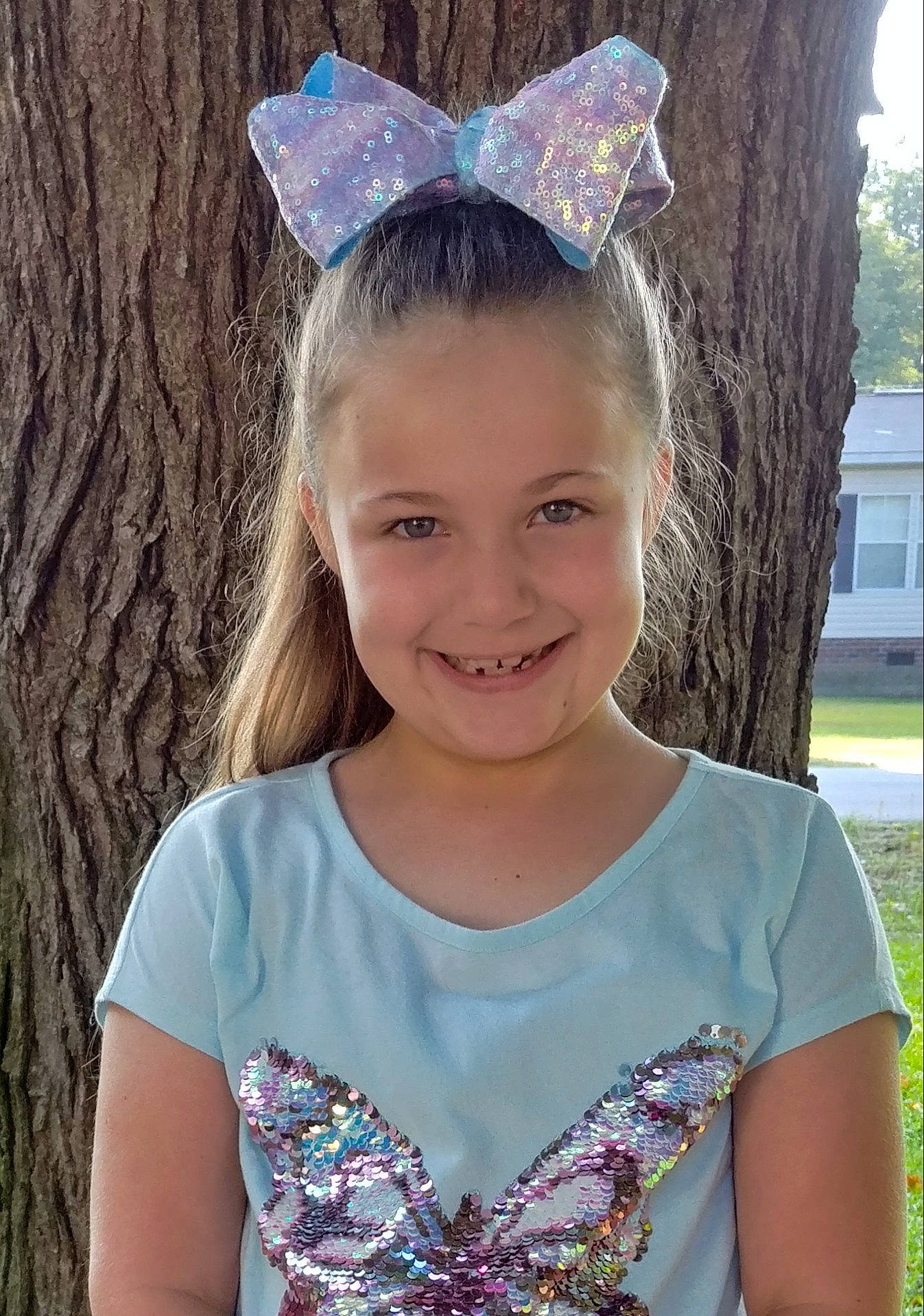 Aubree is registered to the contest to win money with this photo: child, clothing, costume_accessory, dress, ear, fashion_accessory, fawn, hair_accessory, headband, headgear, headpiece, joy, person, smile