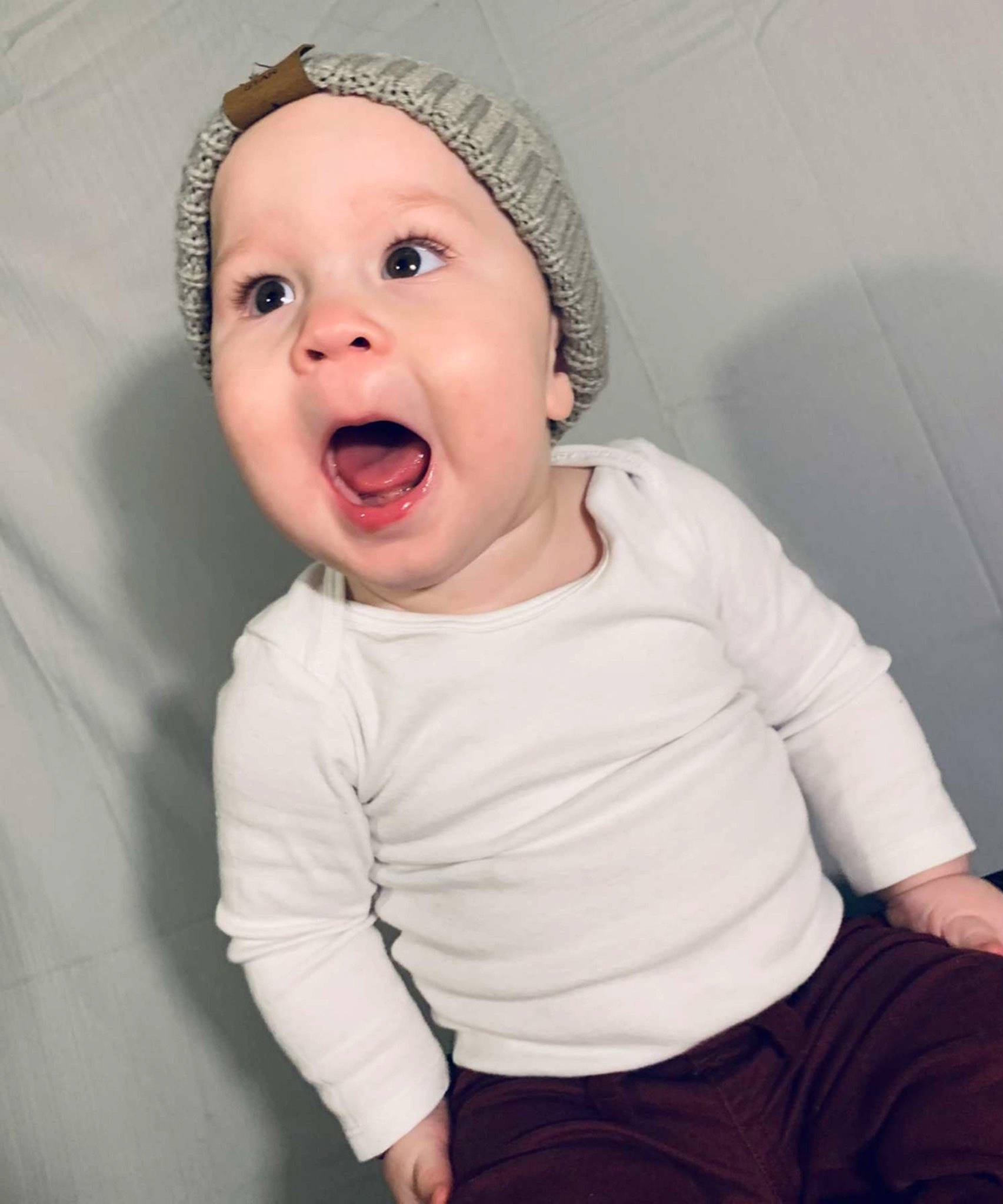 Kaizer joined the competition — help win amazing prizes! baby, baby_toddler_clothing, cheek, child, clothing, comfort, flash_photography, gesture, happy, headwear, human_body, lip, mouth, neck, nose, person, pink, sleeve, smile, surprise