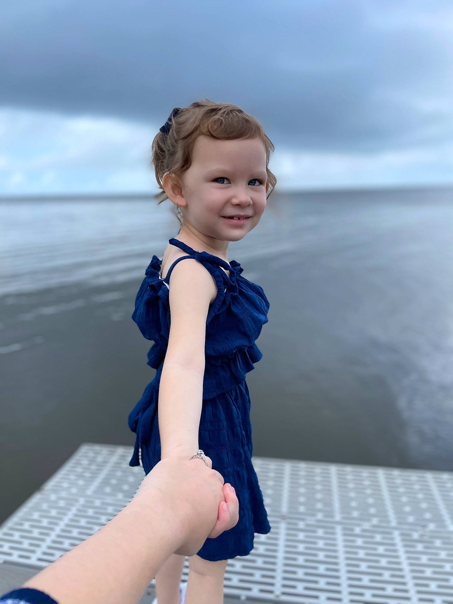 Adelaide joined the competition — help win amazing prizes! beach, blond, cloud, dress, electric_blue, flash_photography, fun, happy, human_leg, joy, knee, leg, leisure, person, sitting, skin, sky, smile, thigh, toddler