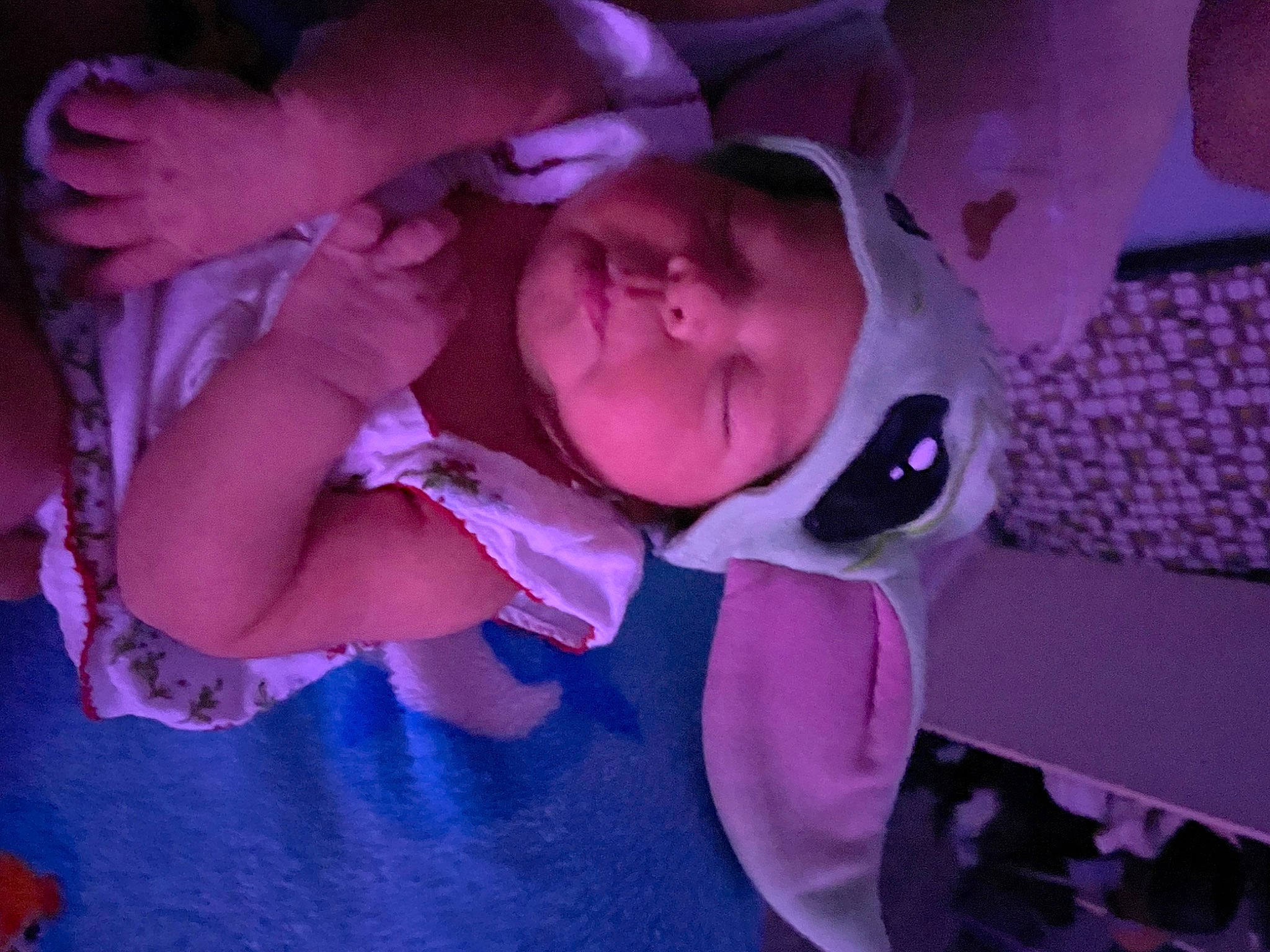 Adyline is registered to the contest to win money with this photo: baby, baby_products, child, event, eyewear, finger, fun, gesture, happy, headwear, human_body, magenta, nail, person, pink, plant, purple, smile, sunglasses, toddler