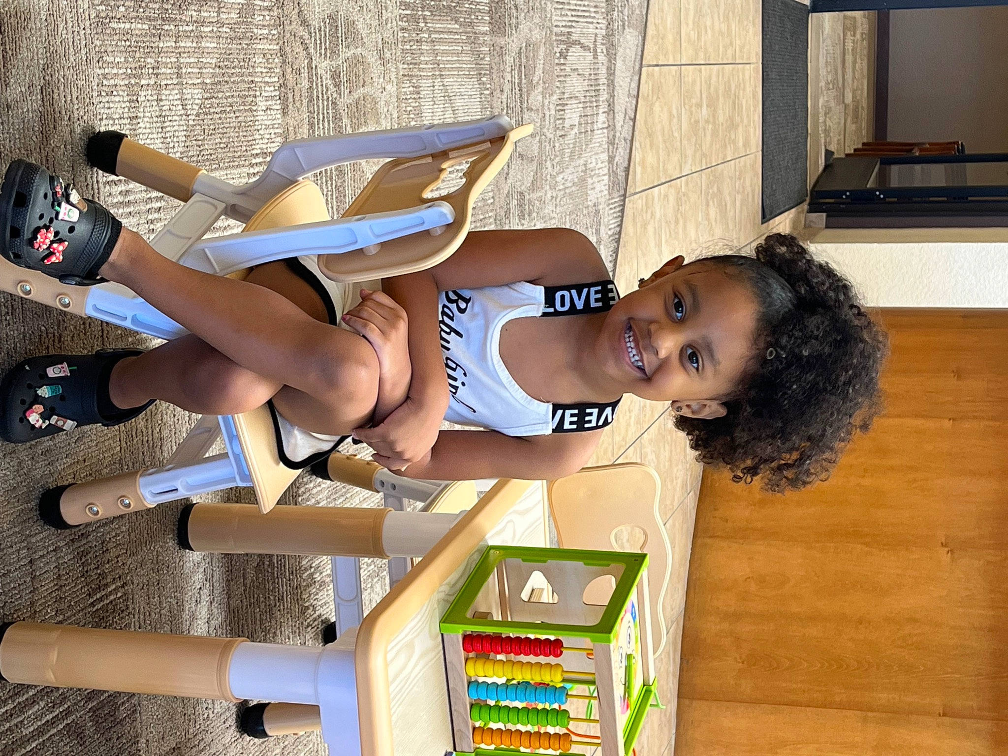 Aalayah joined the competition — help win amazing prizes! abdomen, calf, chest, elbow, fun, human_leg, joy, knee, leisure, person, physical_fitness, recreation, shorts, sports_uniform, sportswear, thigh, trunk, undergarment, uniform, waist