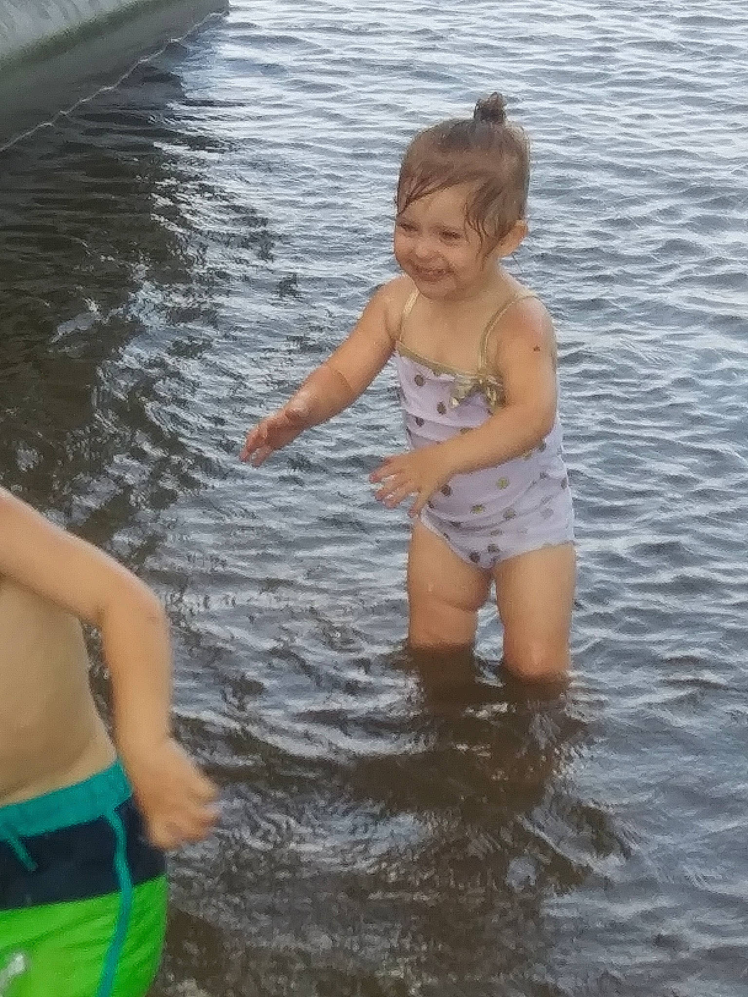 Zayleigh is registered to the contest to win money with this photo: bathing, child, fun, joy, leisure, person, play, recreation, smile, summer, swimwear, toddler, vacation, water