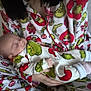 baby, sleeping, pajamas, grinch, infant, person, adult, bed, blanket, cozy, hands, clothing, pattern, holiday, christmas, cute, rest, comfort, cute_outfit, indoor