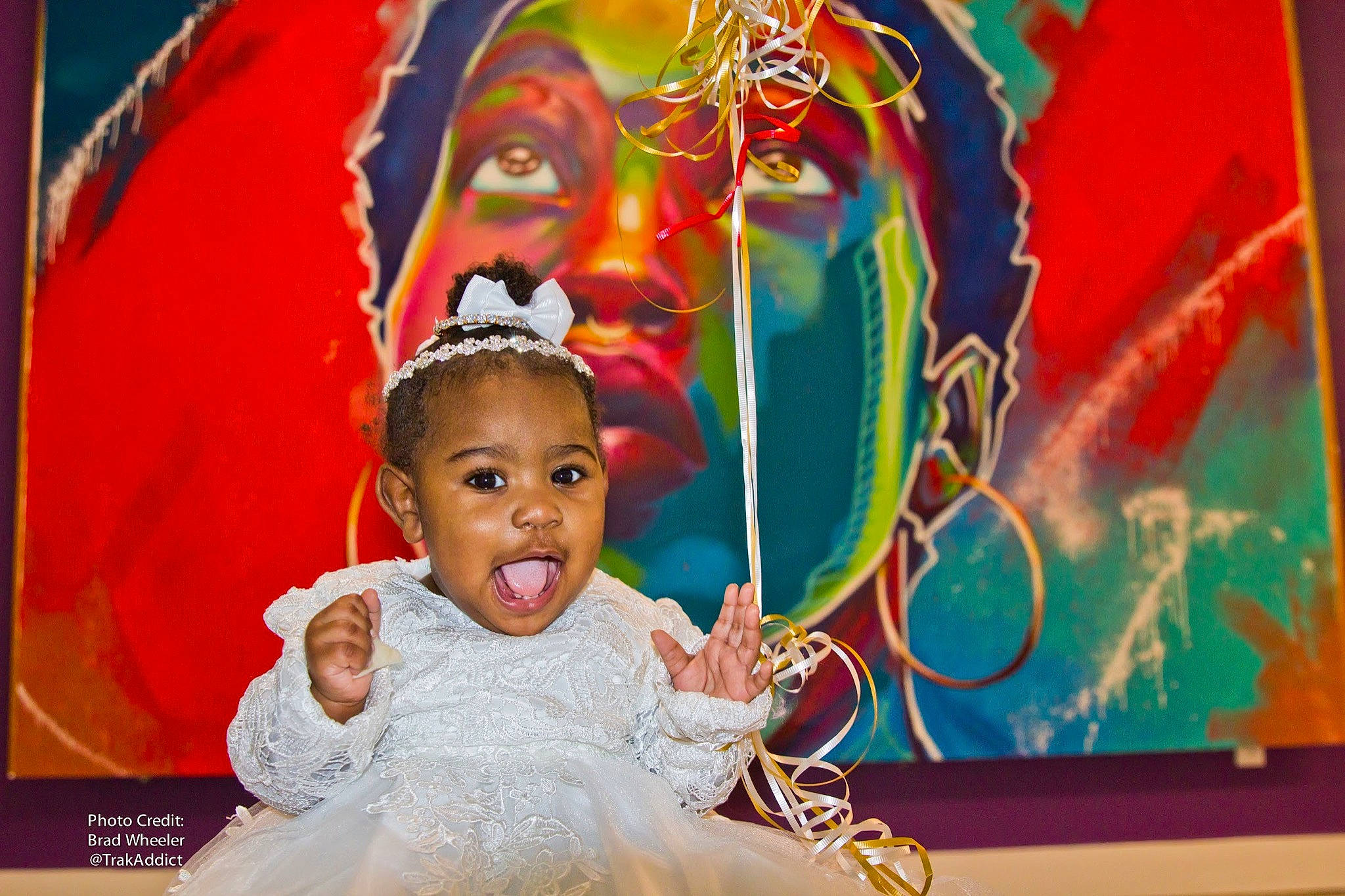 Zion joined the competition — help win amazing prizes! baby, child, fun, happy, headpiece, person, smile, toddler