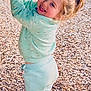 Aurora joined the competition — help win amazing prizes! child, toddler, smiling, playground, sweatshirt, sweatpants, wood_chips, outdoor, play, happy, person, casual_clothing, daylight, fun, cute, young_child, park, activity, joy, hair_tied