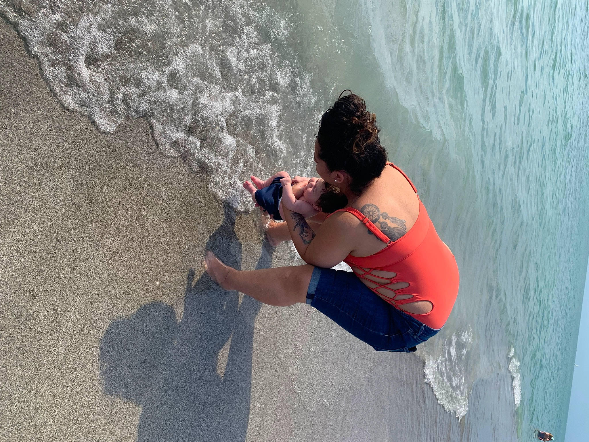 Ryland joined the competition — help win amazing prizes! beach, concrete, elbow, fun, happy, human, leisure, ocean, person, recreation, sand, sea, shadow, shorts, summer, t_shirt, travel, vacation, water, wave