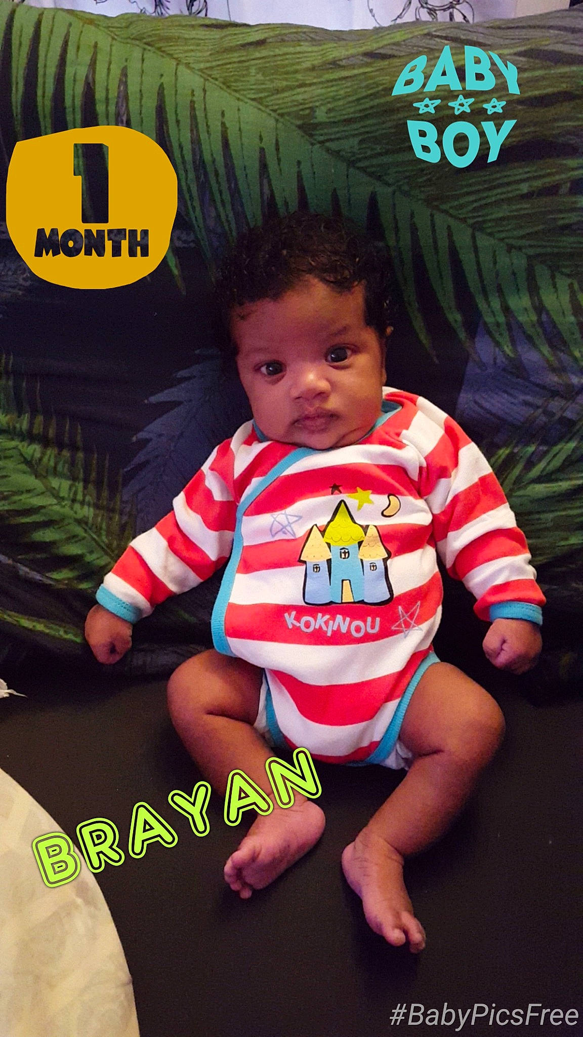 Brayan participe au concours pour gagner de l'argent avec cette photo : baby, baby_toddler_clothing, child, person, photo_caption, play, product, toddler