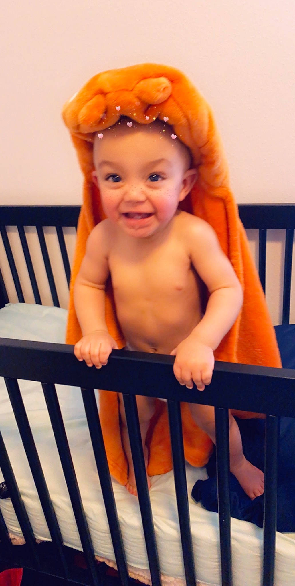 Makai joined the competition — help win amazing prizes! baby, baby_products, baby_safety, baby_toddler_clothing, child, furniture, hair_accessory, infant_bed, orange, person, product, toddler