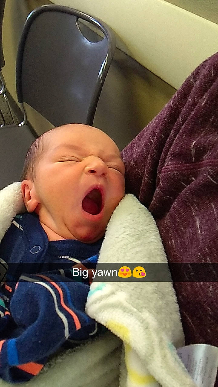 Leelynn is registered to the contest to win money with this photo: baby, baby_in_car_seat, birth, car_seat, cheek, child, comfort, facial_expression, mouth, nap, nose, person, product, sleep, toddler, yawn