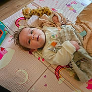 Olivia-Rose joined the competition — help win amazing prizes! animal, baby, bed, blanket, cat, couch, crib, cushion, face, furniture, head, homedecor, indoors, infantbed, newborn, person, photography, portrait, quilt, sleeping