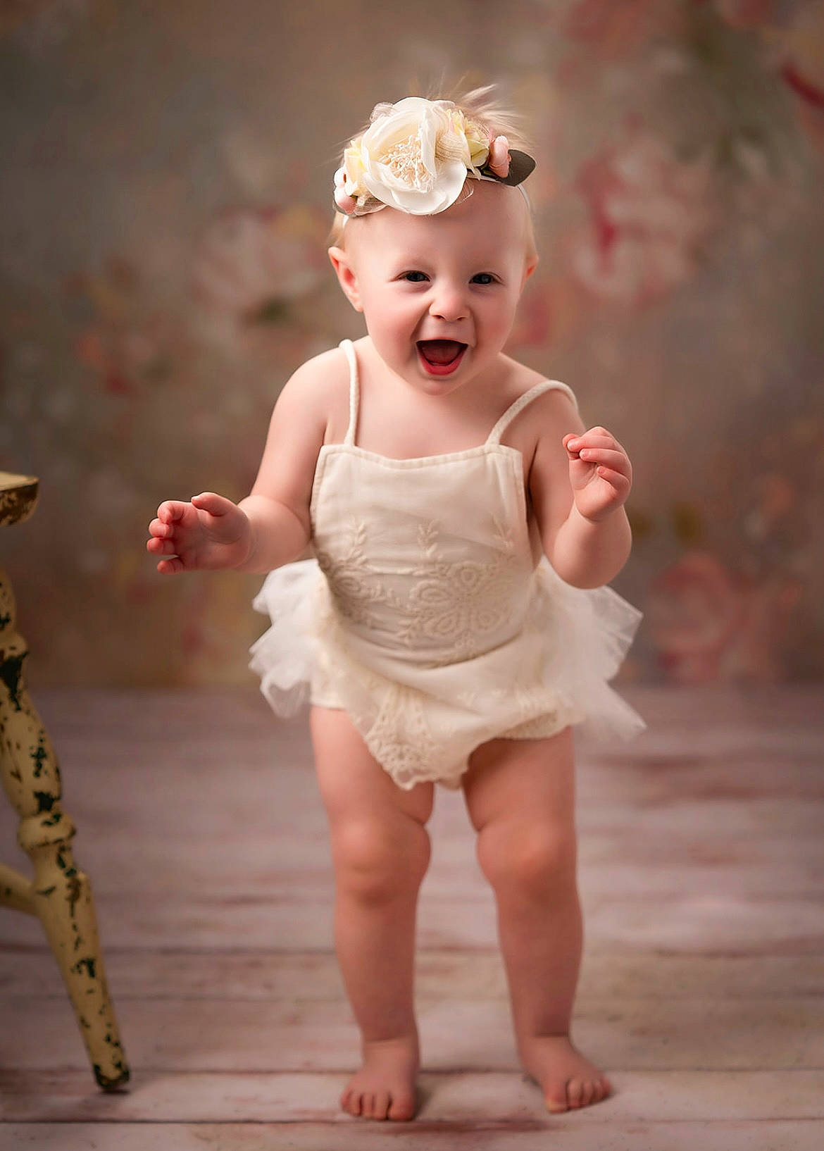 Aspen is registered to the contest to win money with this photo: baby, baby_toddler_clothing, beauty, bridal_accessory, day_dress, dress, embellishment, event, flash_photography, hair_accessory, happy, headgear, headpiece, headwear, iris, one_piece_garment, person, pink, skin, sleeve